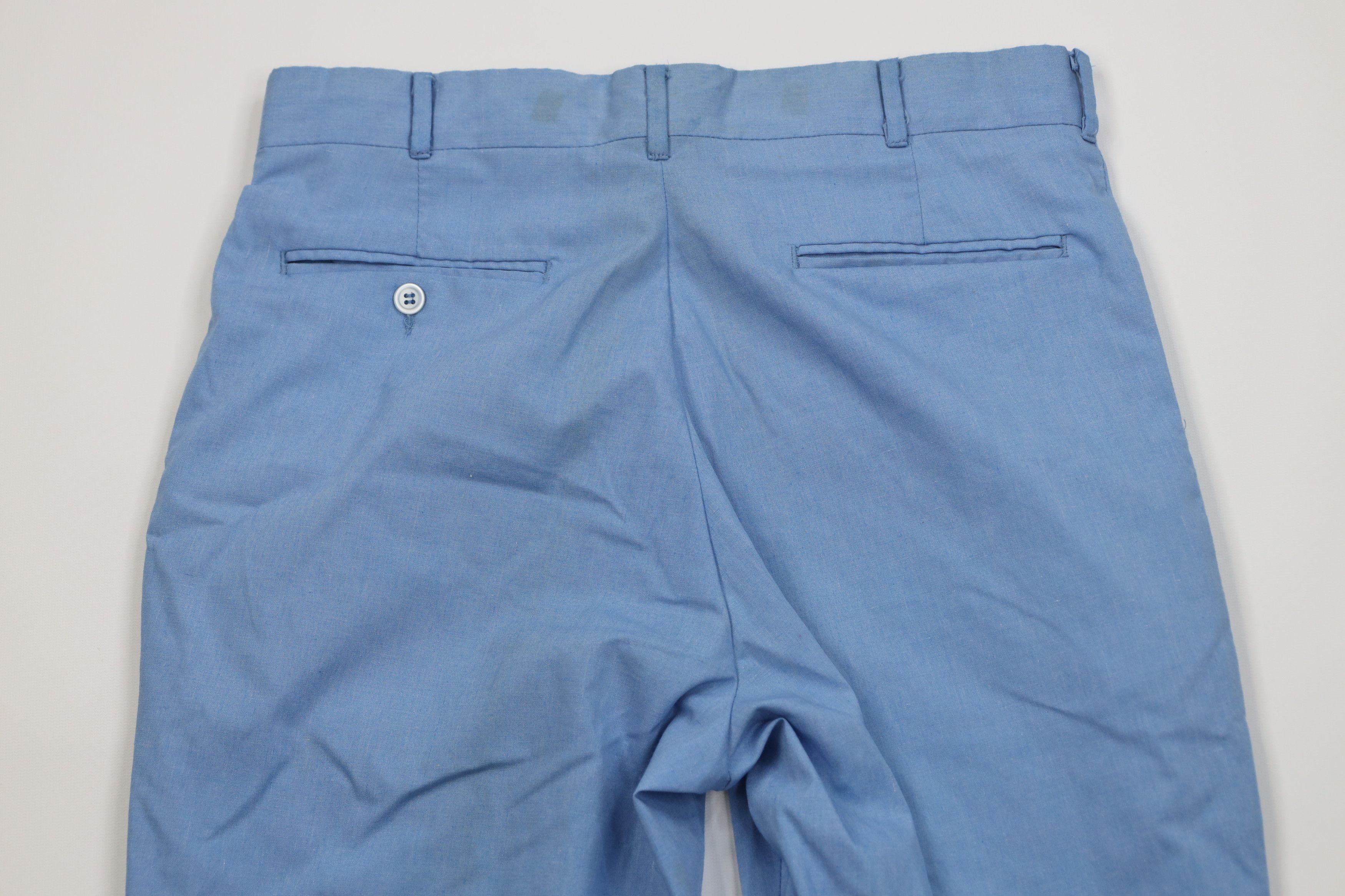 Vintage Vintage 70s Streetwear Chambray Flared Wide Leg Chino Pants Size US 32 / EU 48 - 12 Thumbnail
