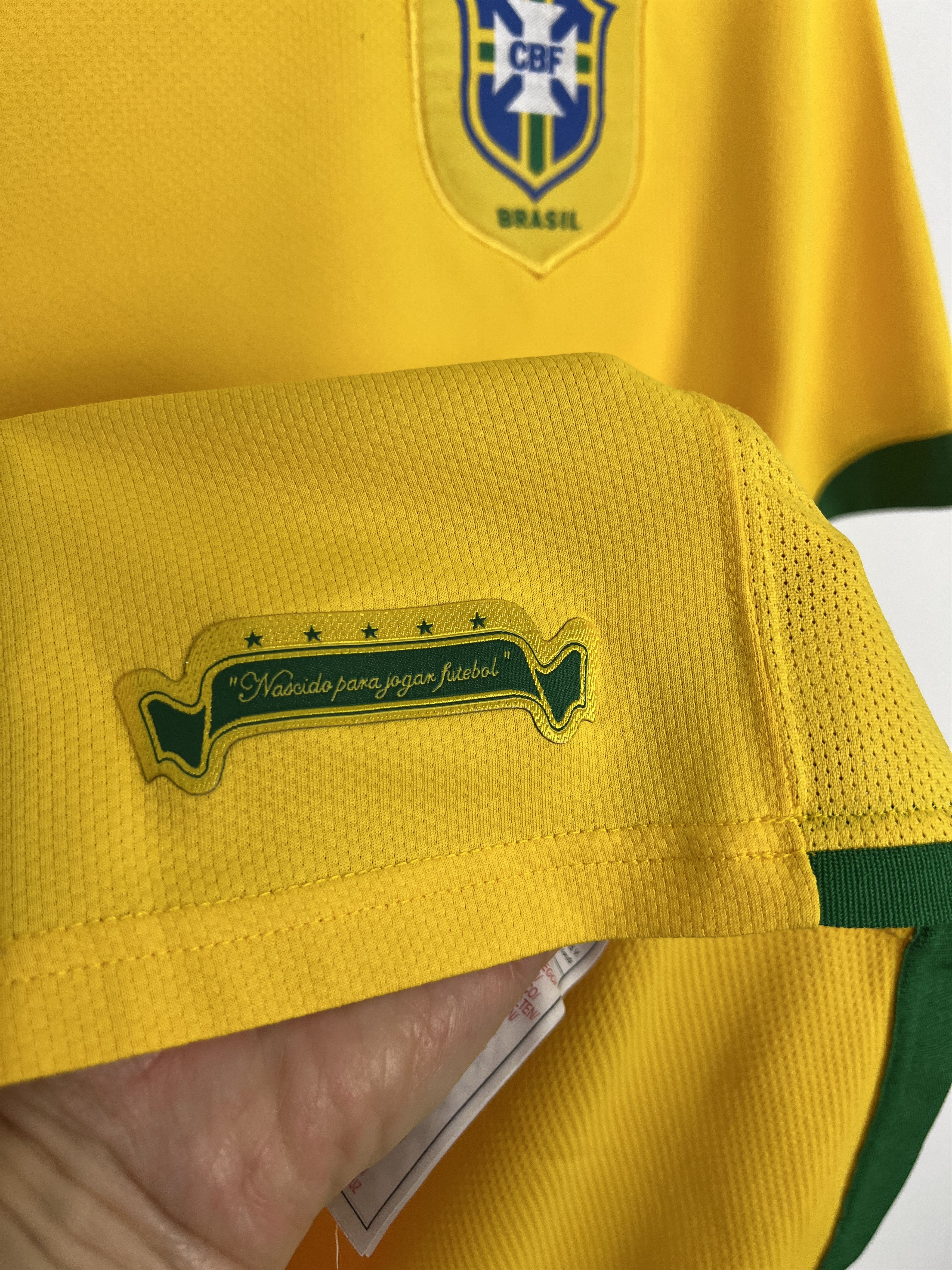 Nike Brazil Home football shirt Soccer Jersey Trikot National Size US XL / EU 56 / 4 - 4 Thumbnail