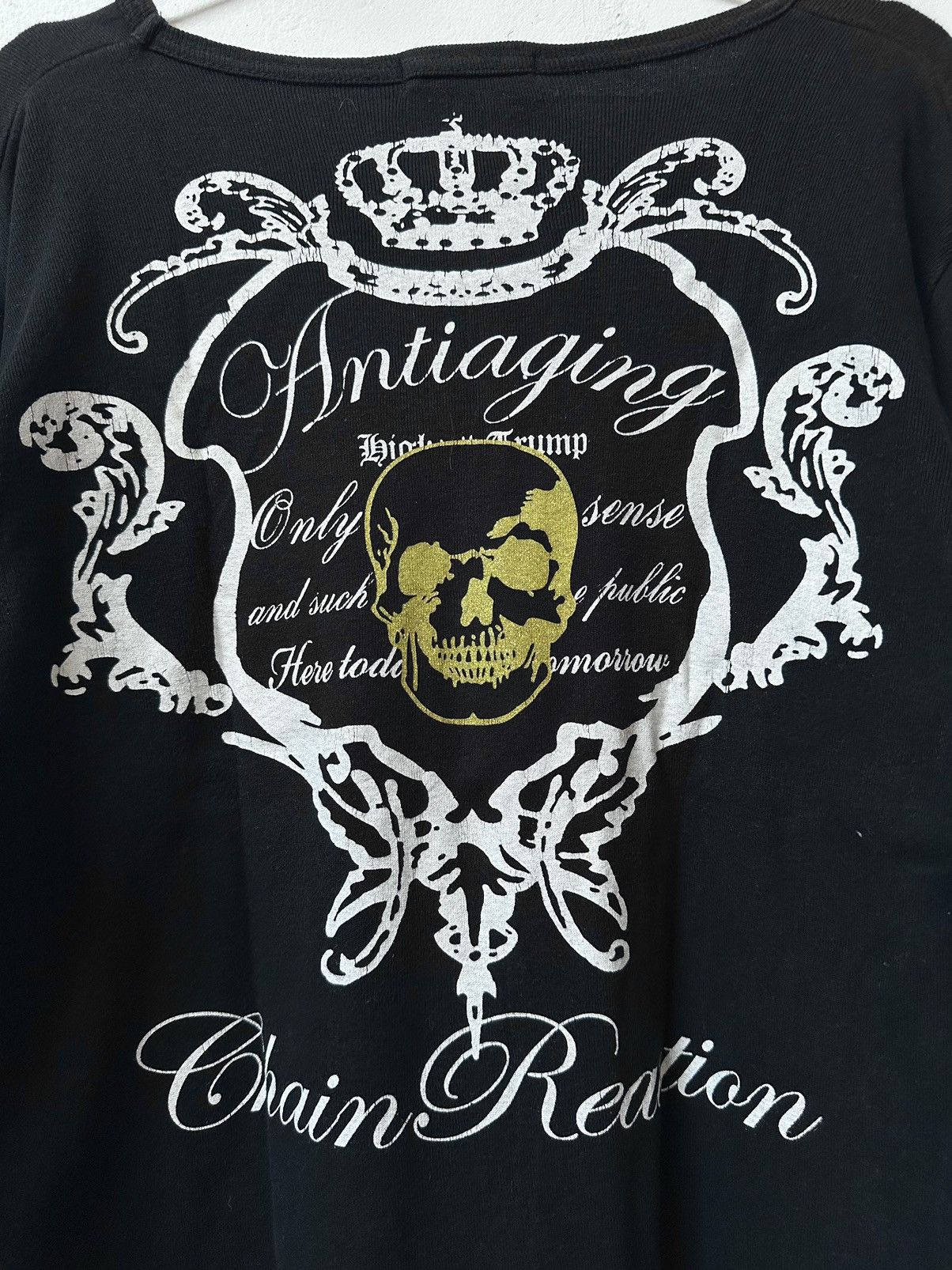 Japanese Brand Y2K Japanes Primal Point Poem Ifsix Lgb Style Size US M / EU 48-50 / 2 - 3 Thumbnail