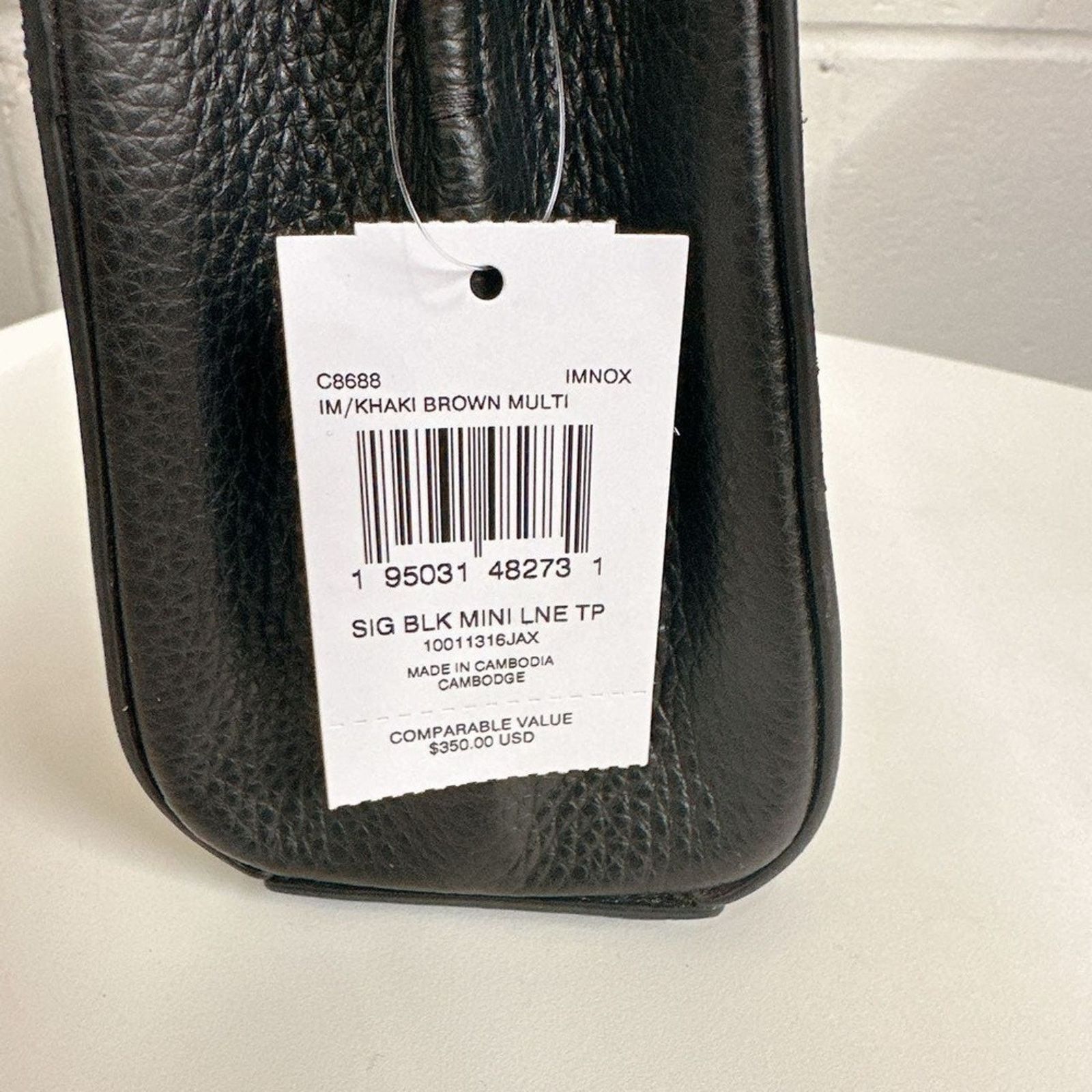 Coach Coach C8688 Mini Lane Top Handle In Blocked Signature Canvas Size ONE SIZE - 6 Thumbnail