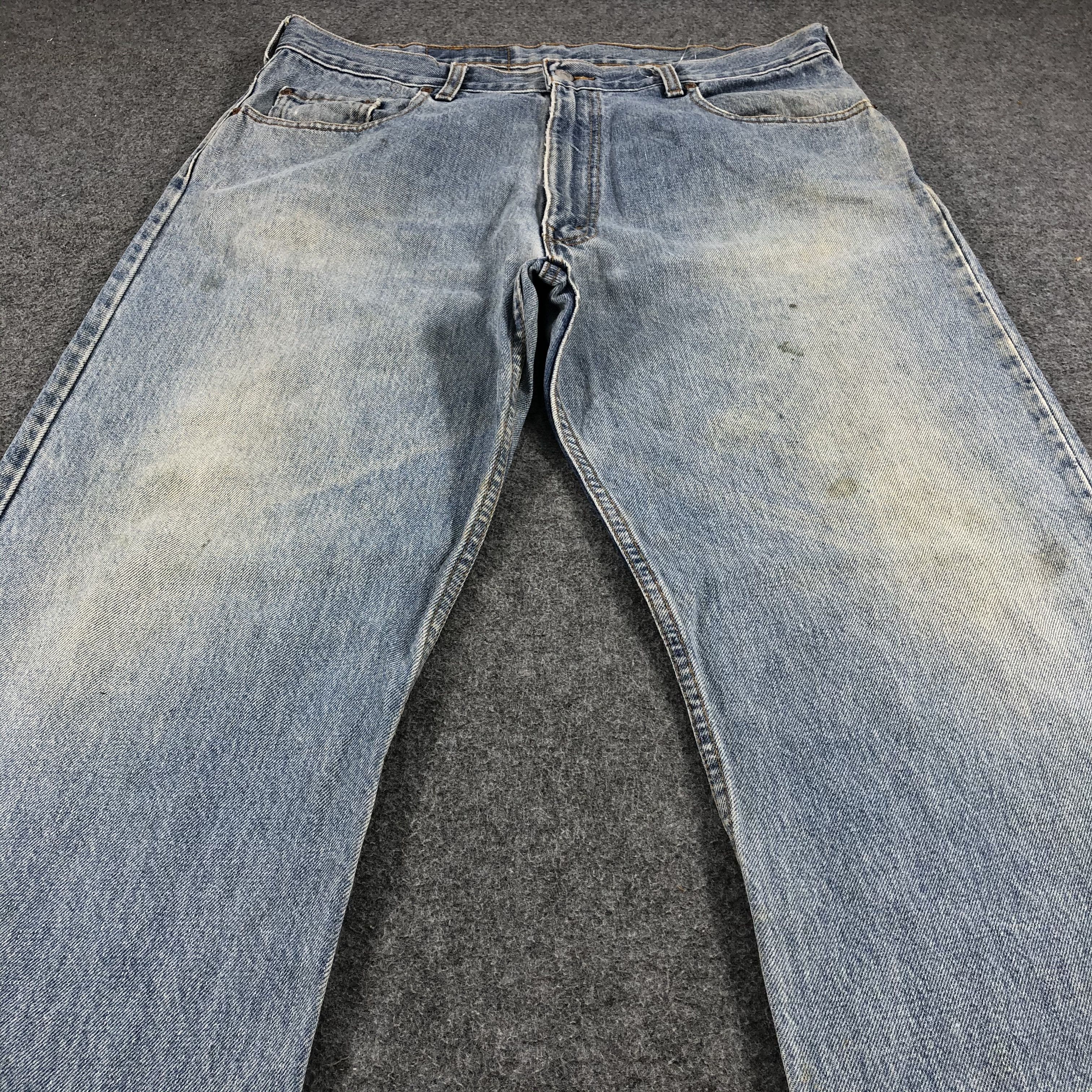 Levi's Vintage Levis Jeans Lot 565 Stone Washed Denim-J1049 Size US 37 - 3 Thumbnail
