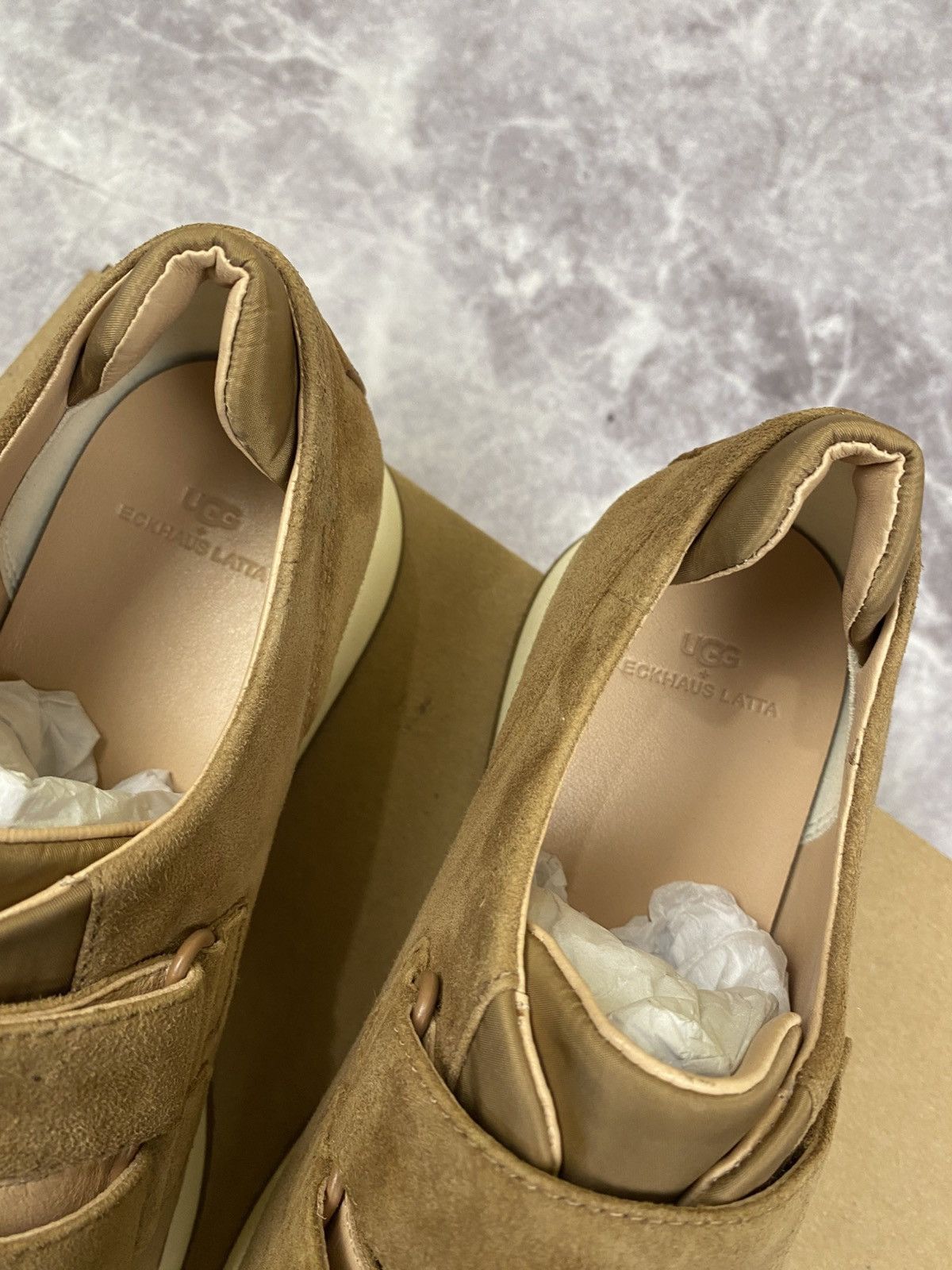 Eckhaus Latta Ugg X Eghaus Latta Square Toe Leather Low Top Sneakers 38 Size US 8 / IT 38 - 4 Thumbnail