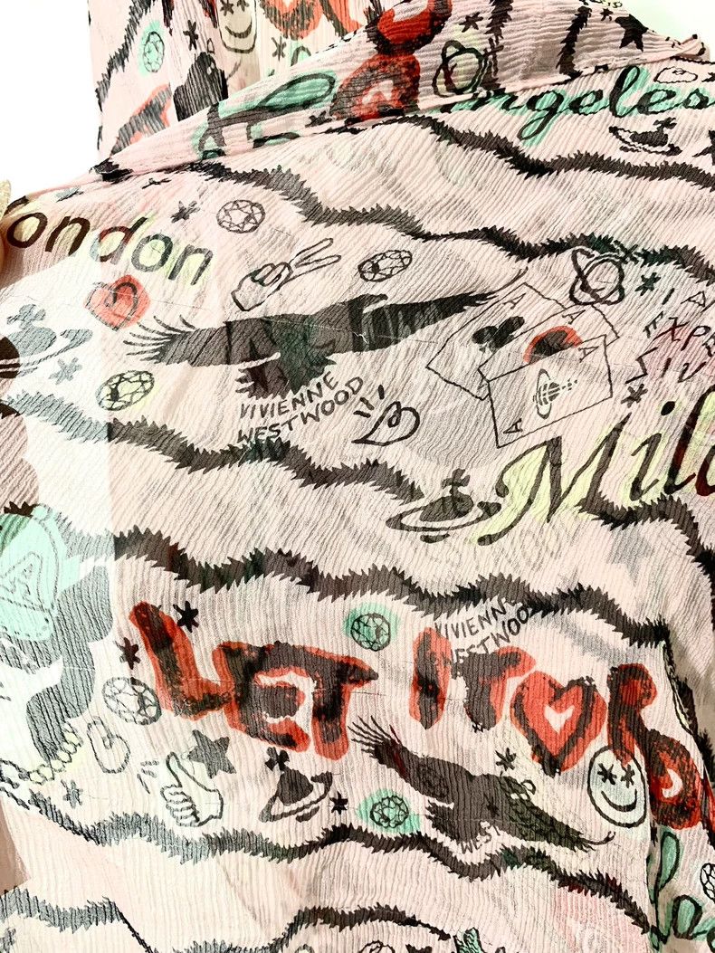 Vivienne Westwood Vivienne Westwood Tattoo silk scarf Size ONE SIZE - 8 Thumbnail