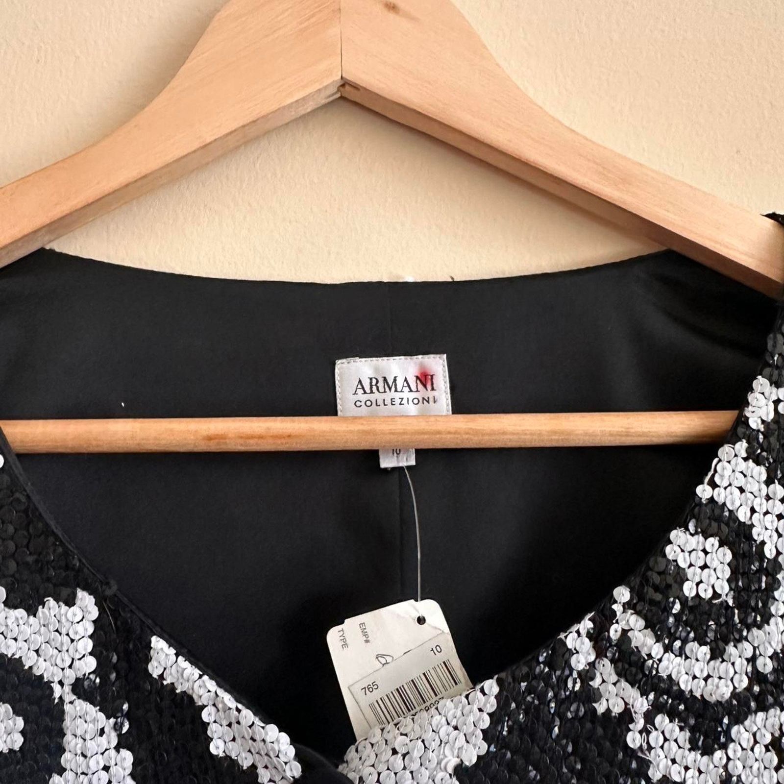 Armani × Vintage Vintage Armani Collezioni Sequin Jacket Size 10 Size L / US 10 / IT 46 - 3 Thumbnail