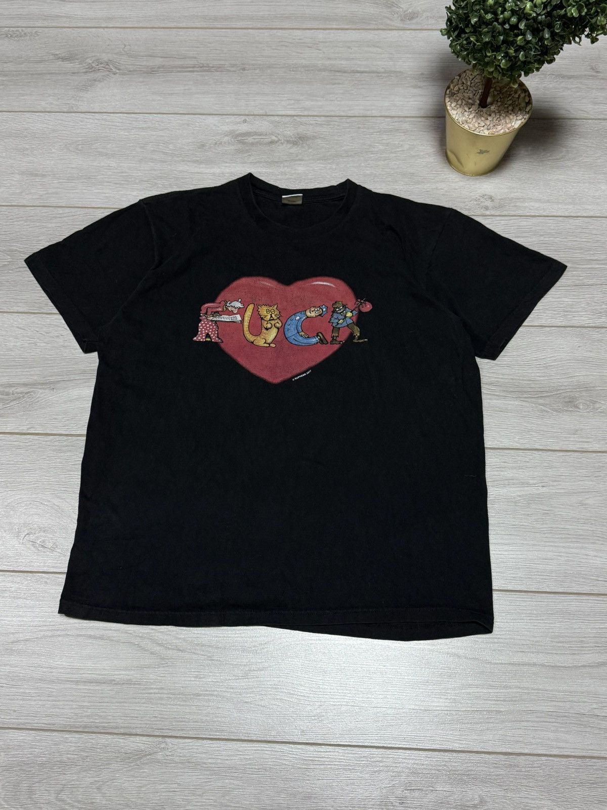 Supreme Supreme Fuck heart tee shirt 2017 Size US L / EU 52-54 / 3 - 3 Thumbnail