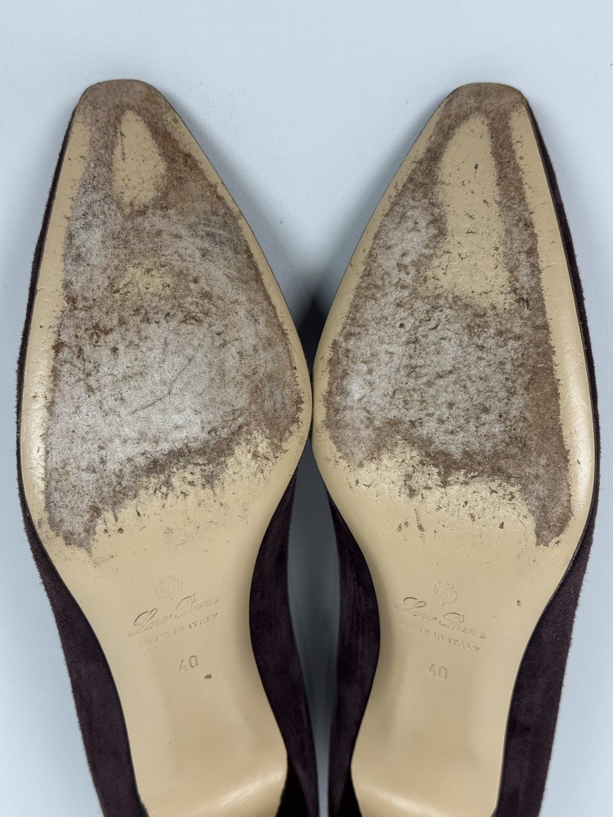 Loro Piana Loro Piana Escarpins Suede Purple Heels Size US 10 / IT 40 - 12 Thumbnail