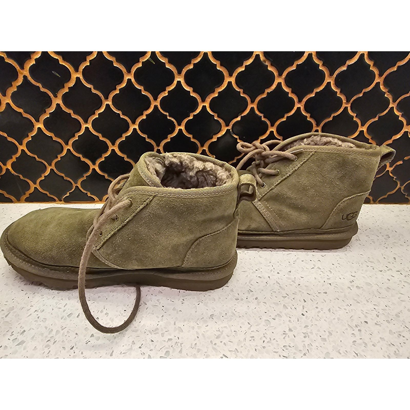 Ugg UGG Neumel II Women’s Chukka Boots – Olive – Cozy Luxe Size US 5 / IT 35 - 3 Thumbnail