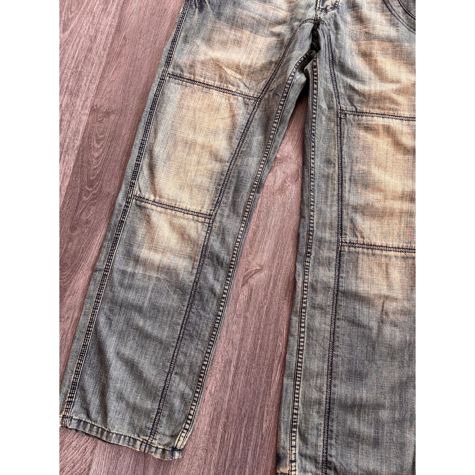 Japanese Brand Y2K Vintage Washed Retro Colour Jeans made in Spain Size US 36 / EU 52 - 2 Thumbnail