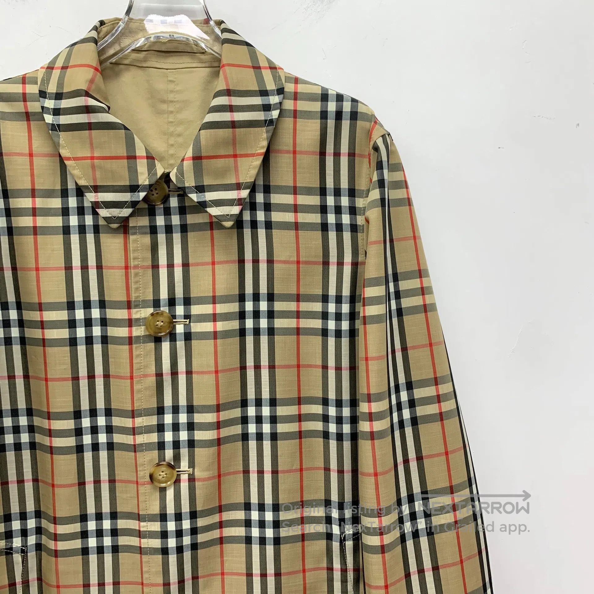 Burberry Burberry Brown classic plaid design collar single-breasted Size US S / EU 44-46 / 1 - 9 Thumbnail
