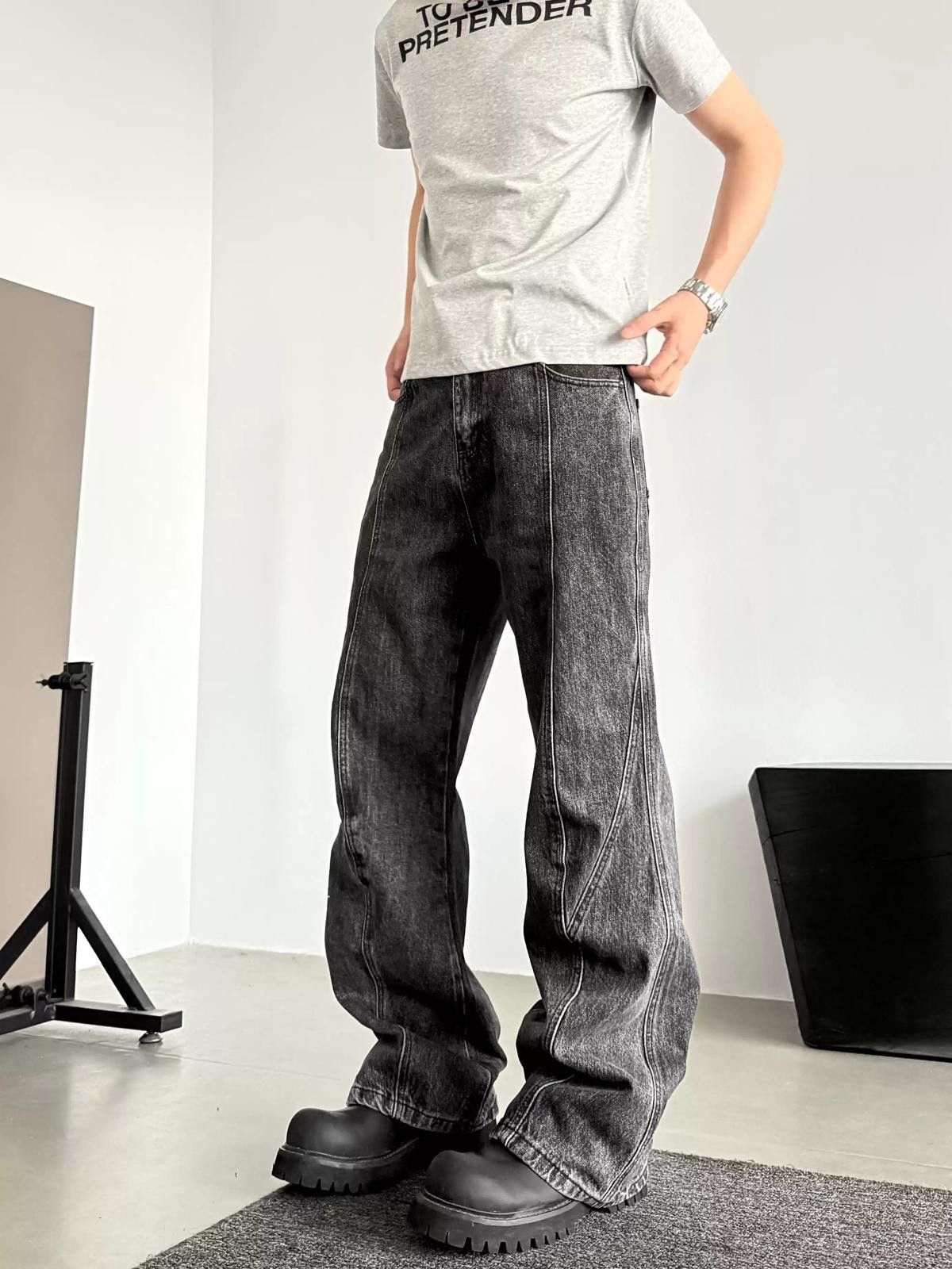 Vintage Vintage Wash Micro-Elastic Flared Jeans Size US 32 / EU 48 - 4 Thumbnail