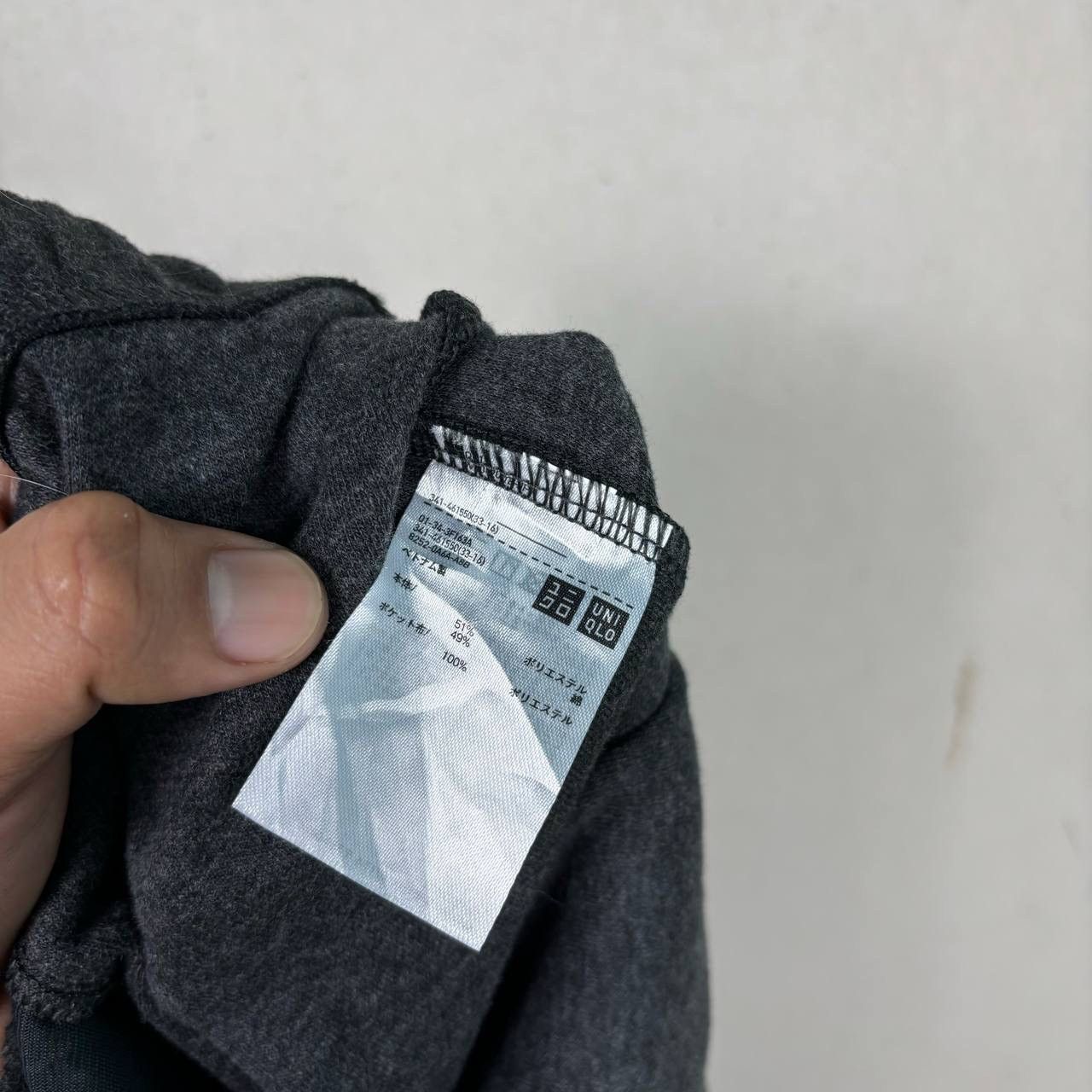 Lemaire × Uniqlo Uniqlo U Brushed Jersey Hoodie Lemaire Boxy Fit Dark Grey M Size US M / EU 48-50 / 2 - 4 Thumbnail