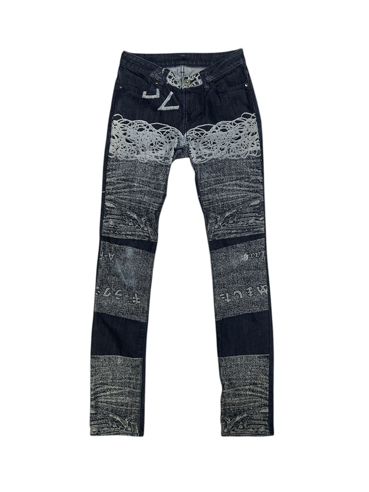 Issey Miyake APOC Graphic Denim Size 26" / US 2 / IT 38 - 1 Thumbnail