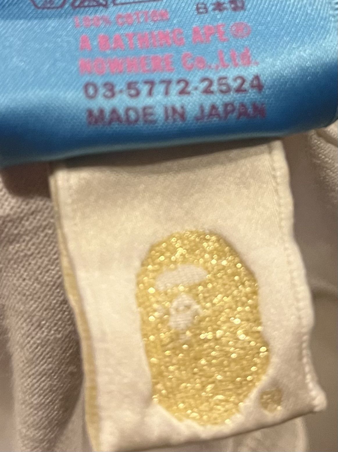 Bape Bape logo tee shirt Size US L / EU 52-54 / 3 - 5 Thumbnail