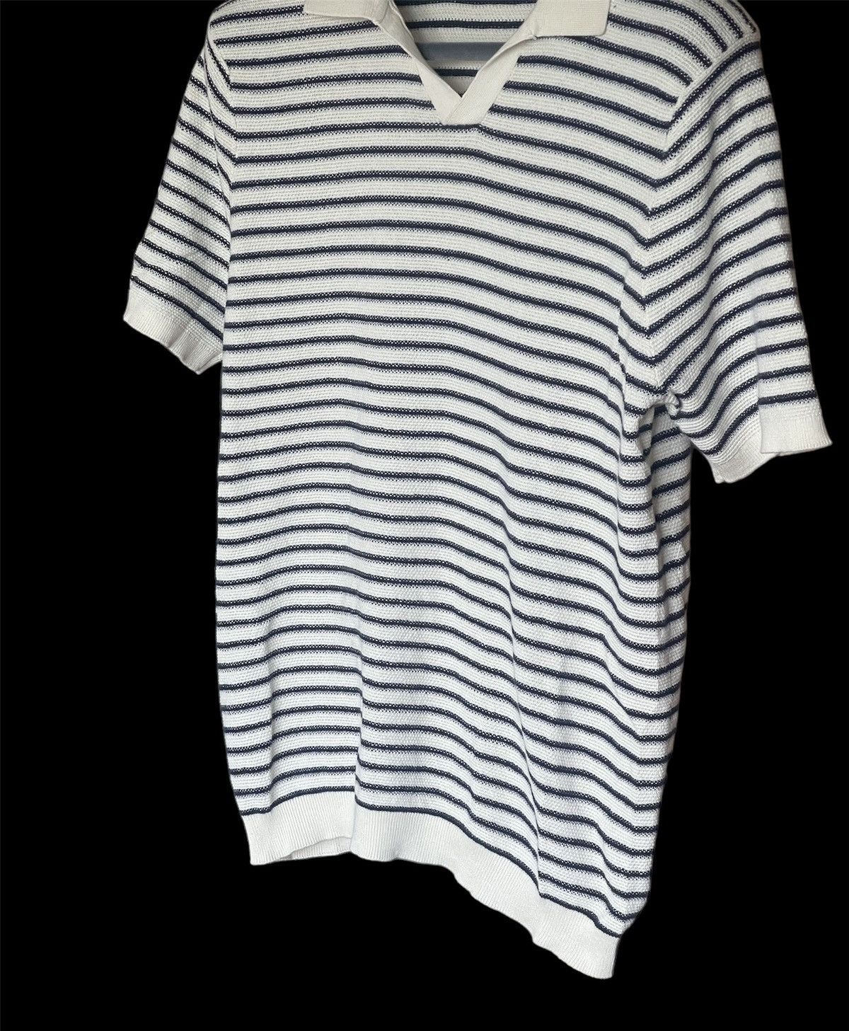 Designer Folk Striped sopranos Italian style polo tee Size US L / EU 52-54 / 3 - 6 Thumbnail