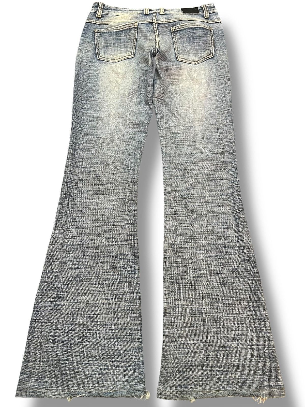 Who Decides War Vintage Japanese Brand Flare Faded Distressed Denim Size US 27 - 5 Thumbnail