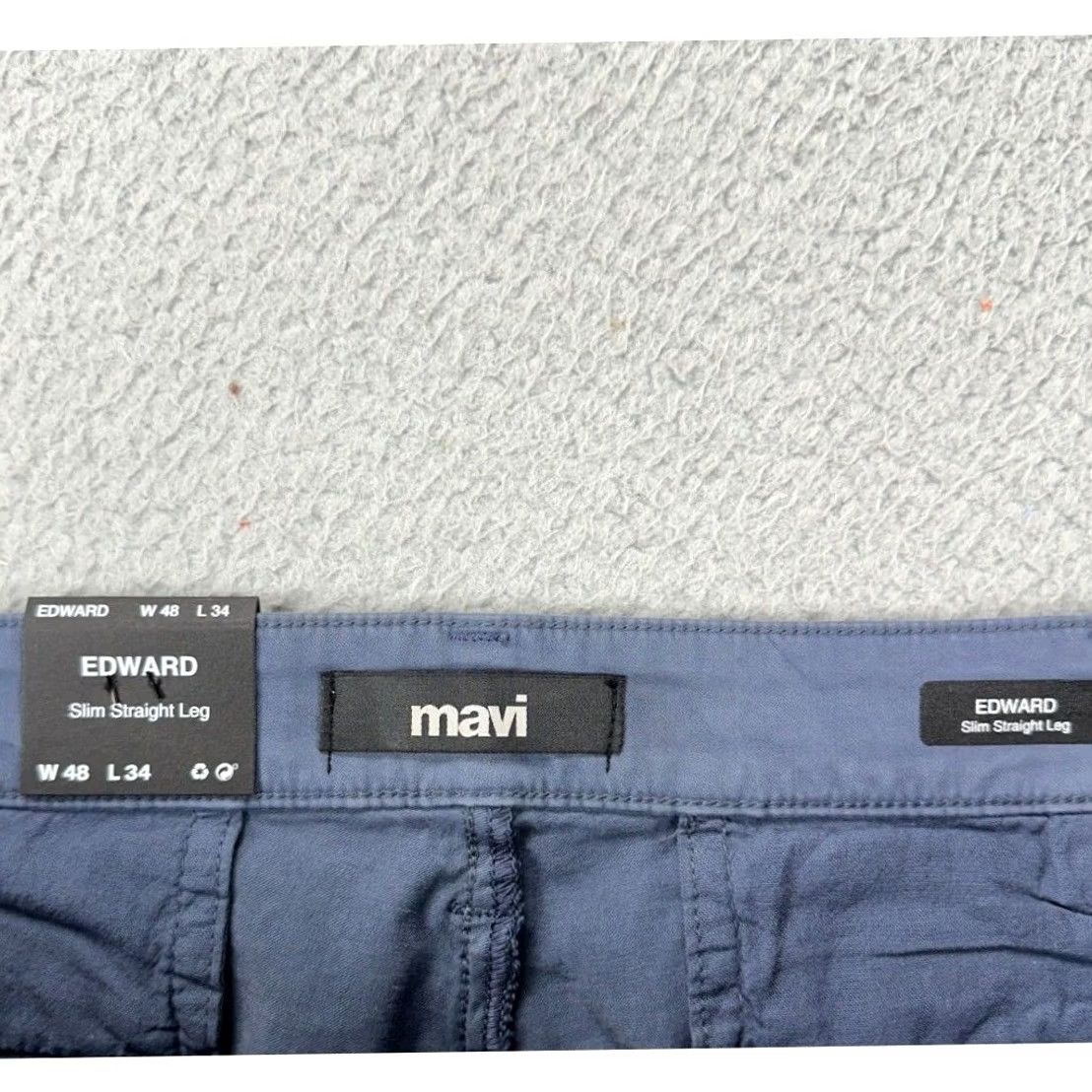 Mavi VINTAGE Mavi Edward Chino Pants Mens 48X34 Indigo Twill Slim Straight Leg Size US 32 / EU 48 - 5 Thumbnail
