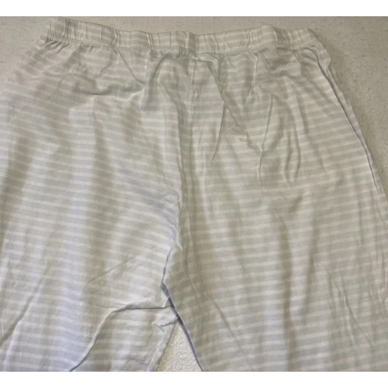 Vintage Womens Secret Pajama Pants drawstring, pattern Stripped, Size 15, Blue White, Women, Regular, 28-22, Shirt? Size 36" / US 14 / IT 50 - 8 Thumbnail