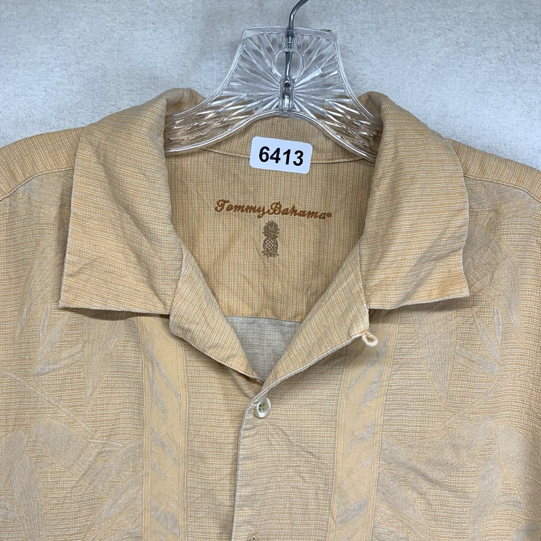 Tommy Bahama TOMMY BAHAMA Floral Silk Button-Up Shirt Orange Size Large Beach Tropical Mens Size US L / EU 52-54 / 3 - 3 Thumbnail