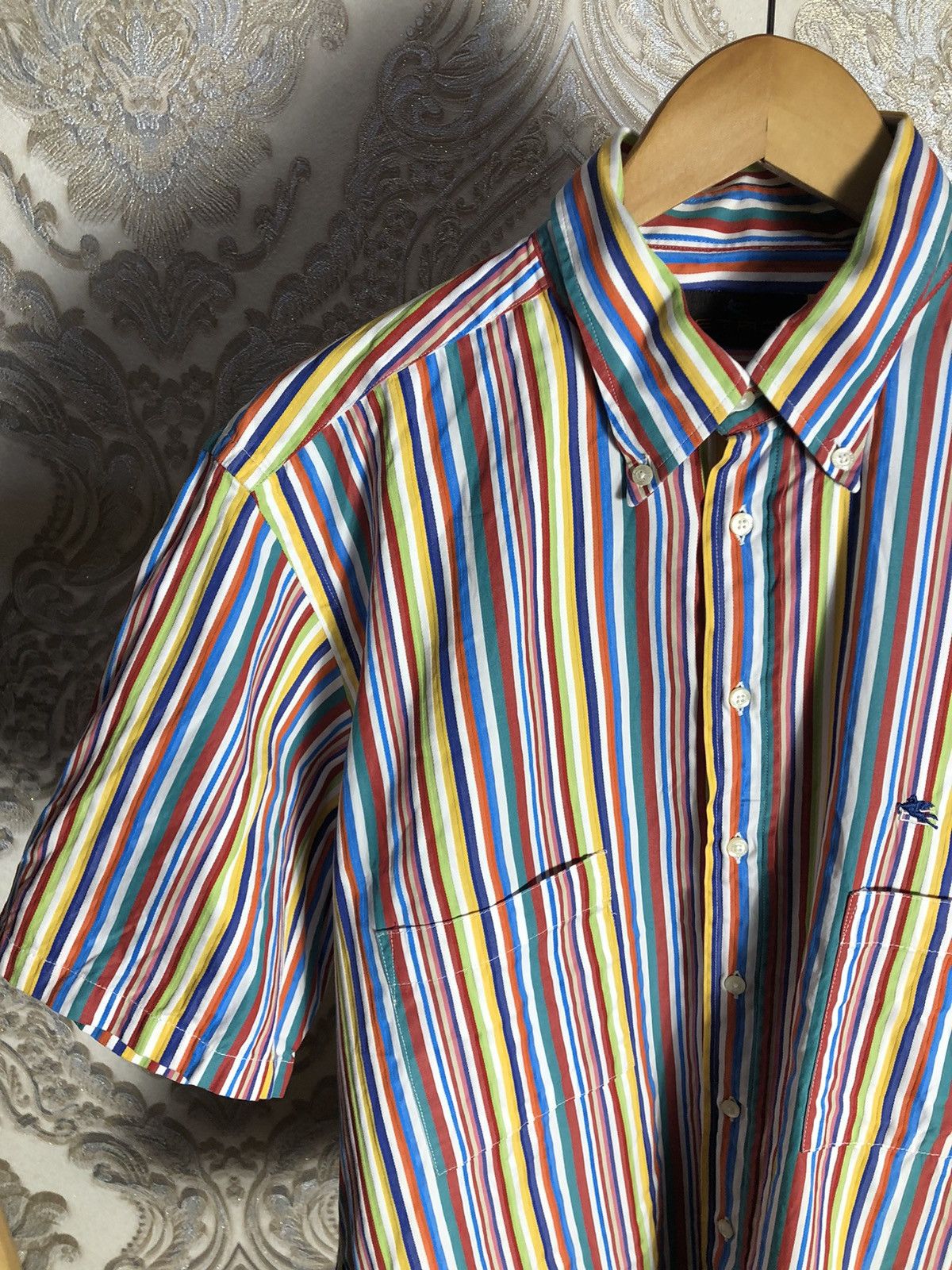 Etro × Vintage VERY RARE ETRO MILANO ITALIAN DESIGNER SHIRT JAPAN STYLE 90s Size US M / EU 48-50 / 2 - 4 Thumbnail