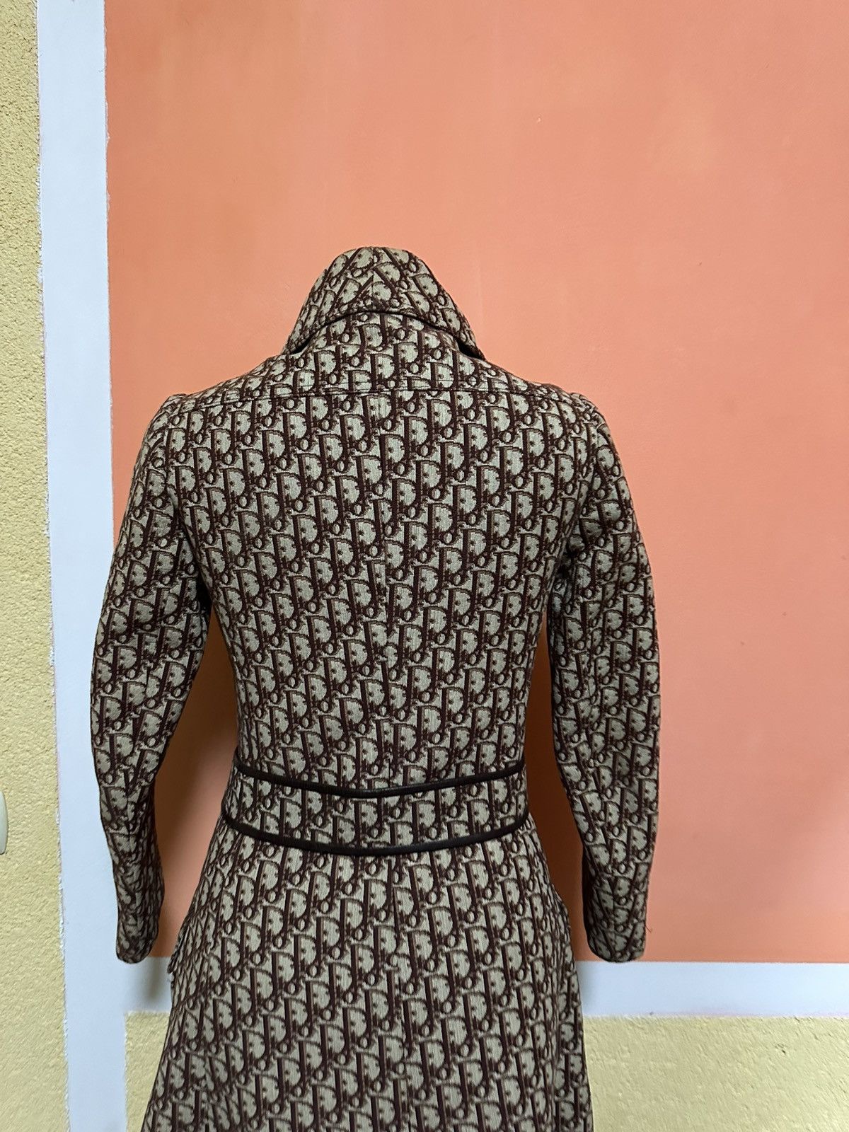 Christian Dior Monsieur Christian Dior by Marc Bohan 1970's Trotter Logo Print trenc Size XL / US 12-14 / IT 48-50 - 12 Thumbnail