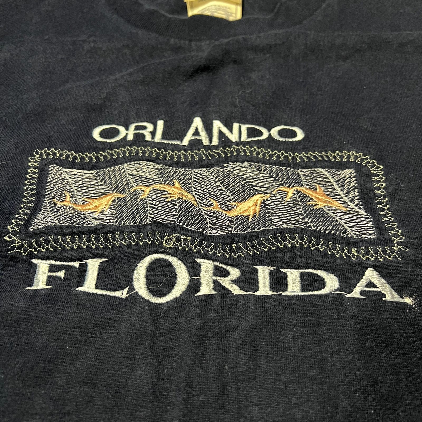 Alstyle Alstyle Apparel Orlando Embroidered Black Tee, Size L Size US L / EU 52-54 / 3 - 4 Thumbnail