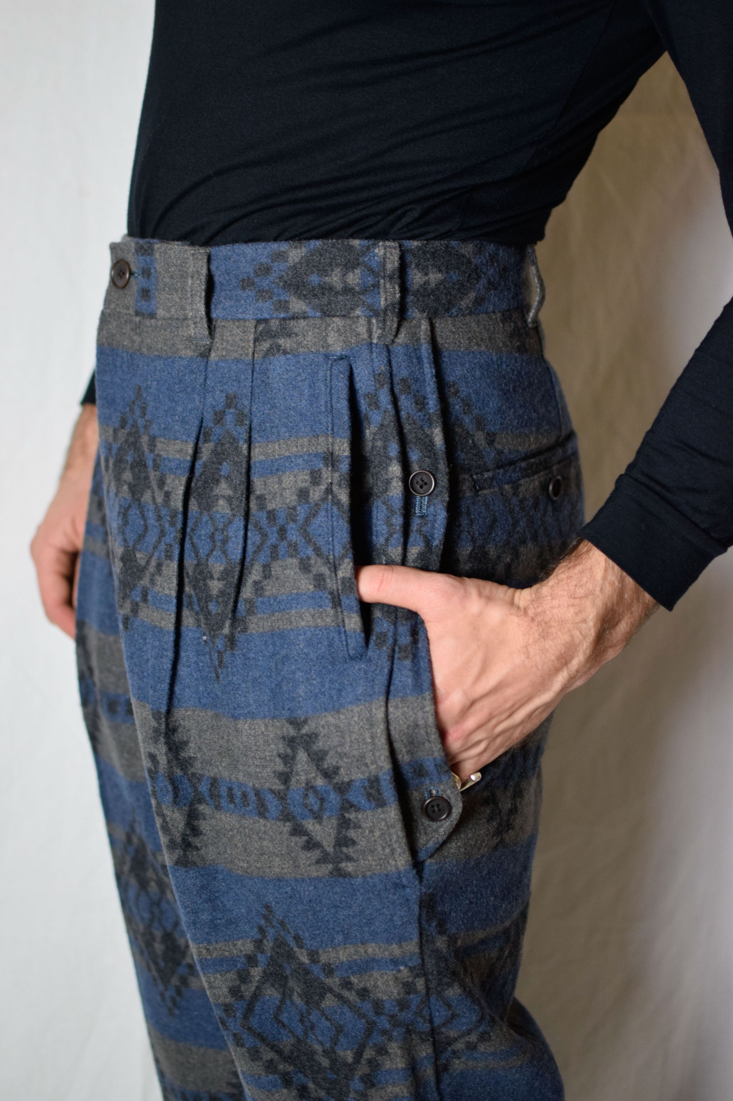 Yohji Yamamoto YYPH AW14 Pattern Pants - HF-P15-108 Size US 30 / EU 46 - 8 Thumbnail
