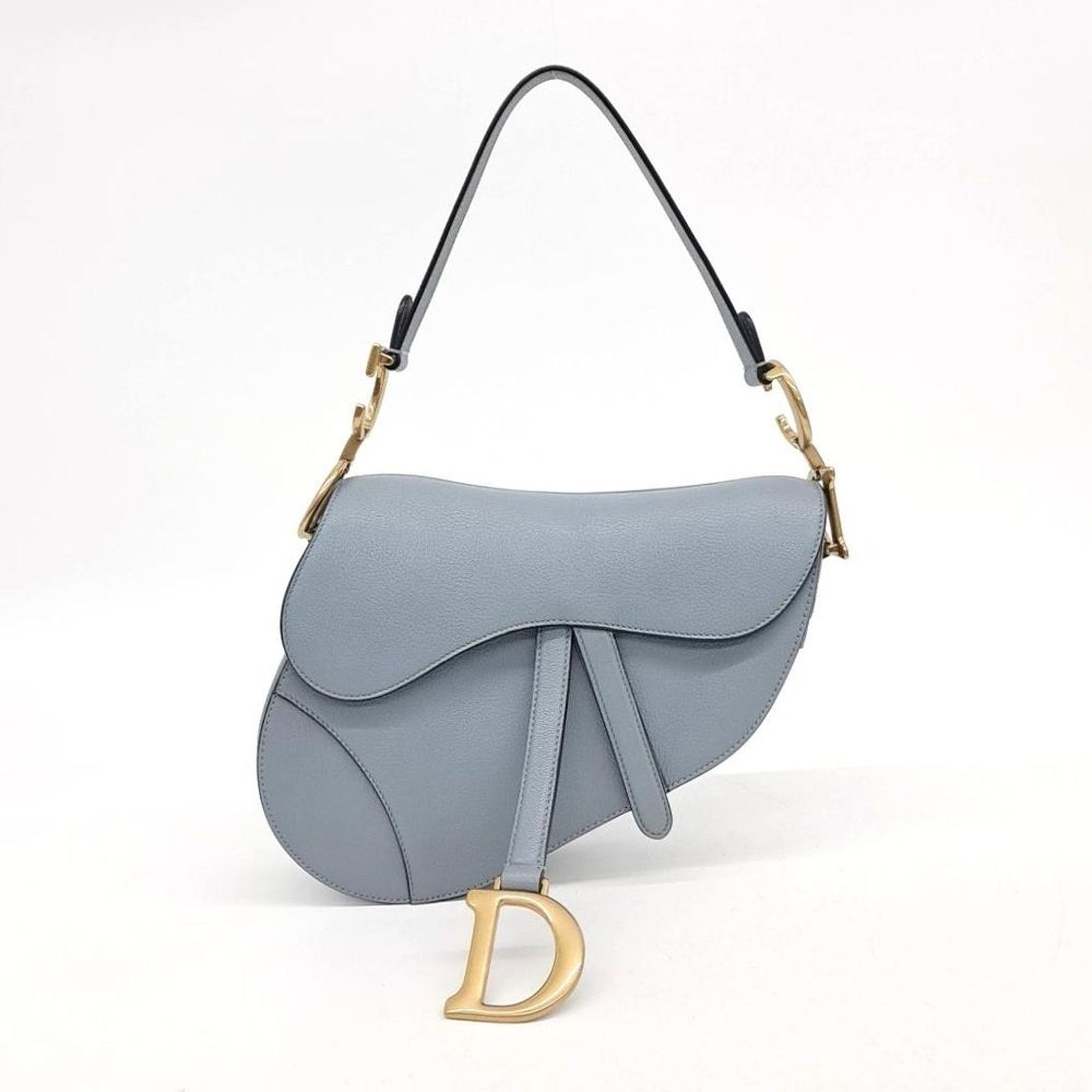 Christian Dior Saddle Strap Bag M0455 (3129335) in Blue, Women's