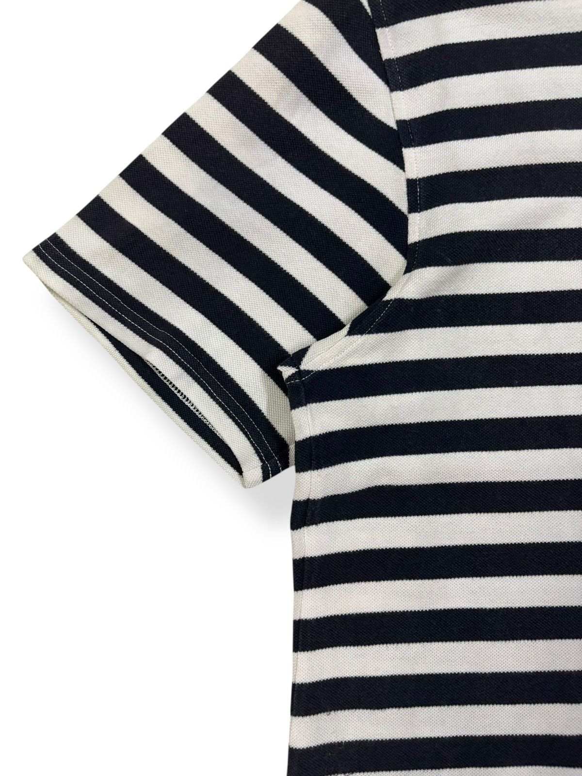 Burberry Vintage Burberry London Small Logo Striped Polo Shirt Size US M / EU 48-50 / 2 - 8 Thumbnail