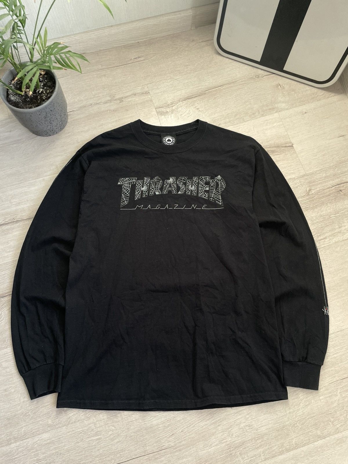 Thrasher Rare Thrasher Longsleeve With Spider Web Sk8 Size US M / EU 48-50 / 2 - 5 Thumbnail