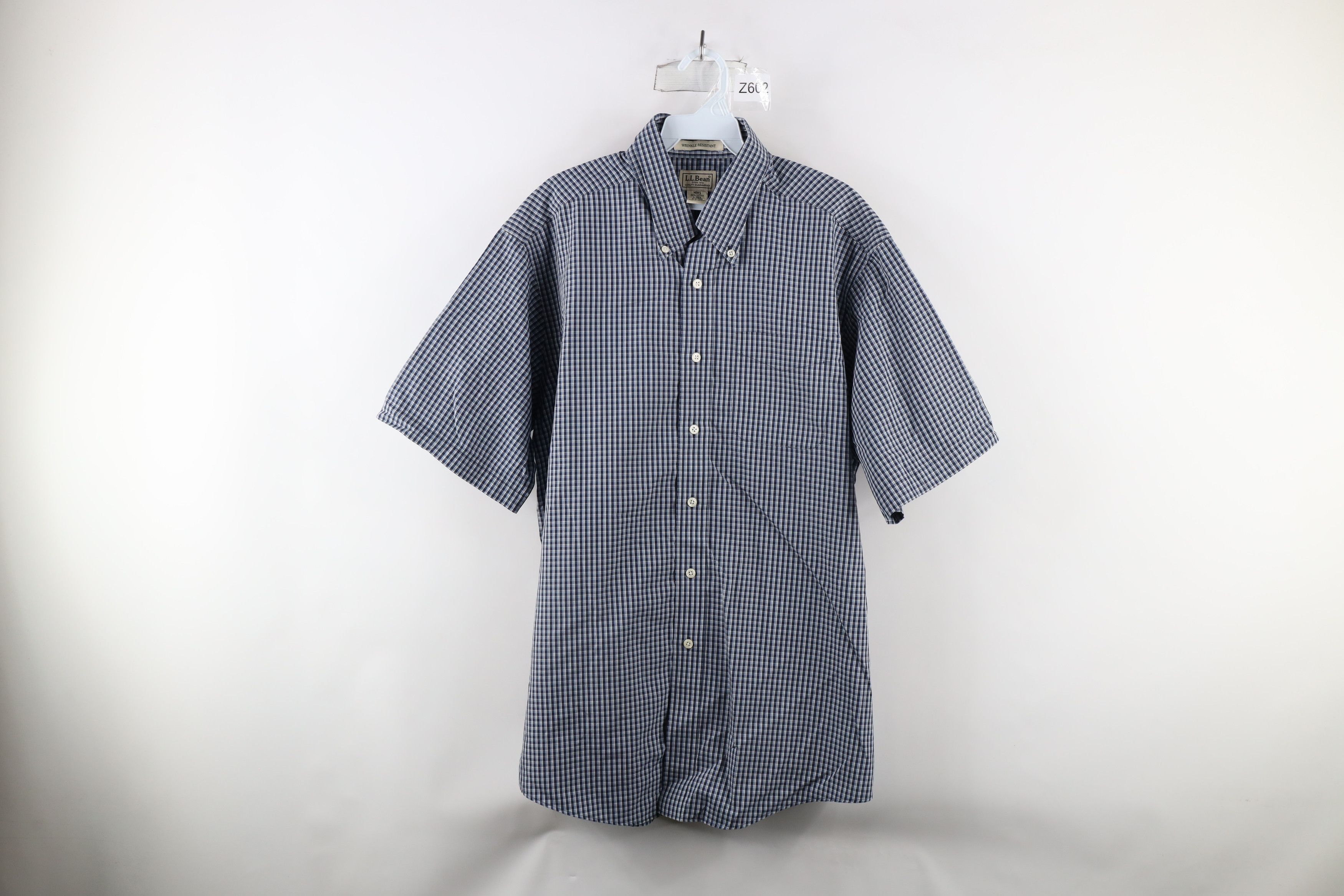 L.L. Bean × Vintage Vintage LL Bean Resistant Short Sleeve Button Down Shirt Size US L / EU 52-54 / 3 - 1 Thumbnail