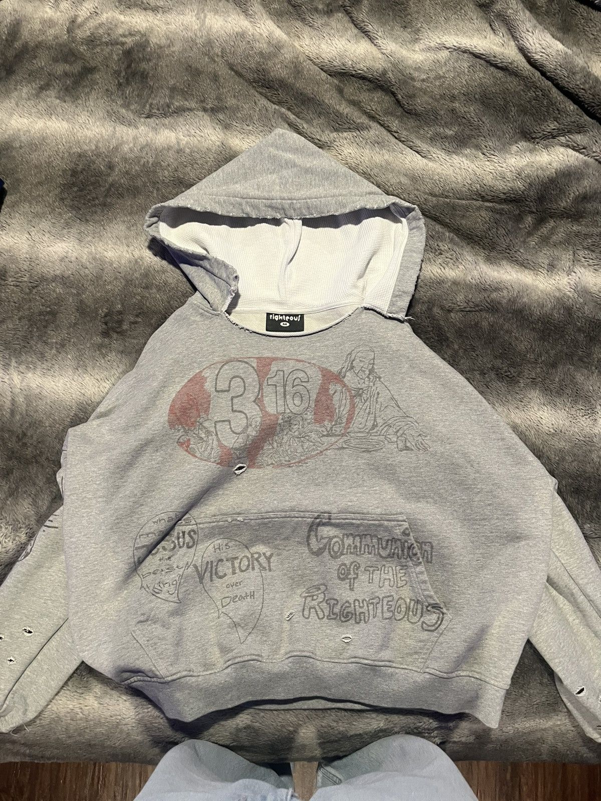 Other We Are Righteous 3:16 Hoodie Size US M / EU 48-50 / 2 - 1 Thumbnail