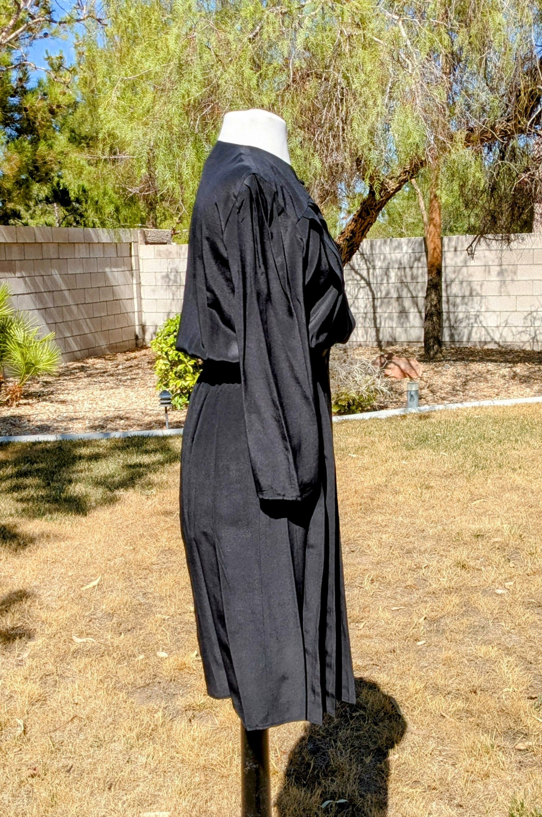 Other VTG Silk Charles Bianco Italian Collection Pleated Dress Size M / US 6-8 / IT 42-44 - 3 Thumbnail