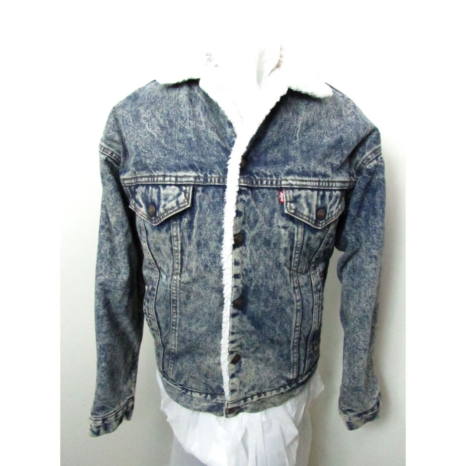 Levi's VINTAGE Levi's San Francisco Sherpa Denim Trucker Jacket USA Sz Small Size US S / EU 44-46 / 1 - 3 Thumbnail