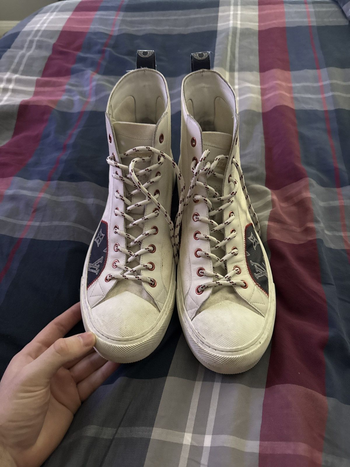 Louis Vuitton Louis vuitton high top tattoo monogram Size US 11 / EU 44 - 6 Thumbnail