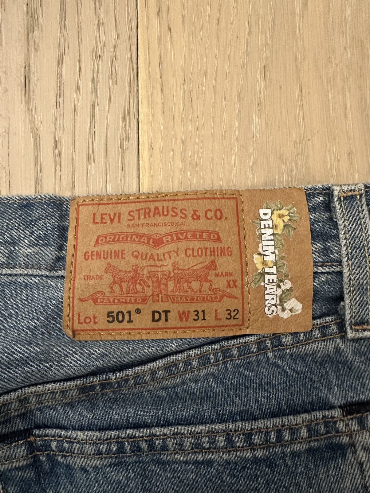 DENIM TEARS Denim Tears Levi 501 Jeans Size US 31 - 4 Thumbnail