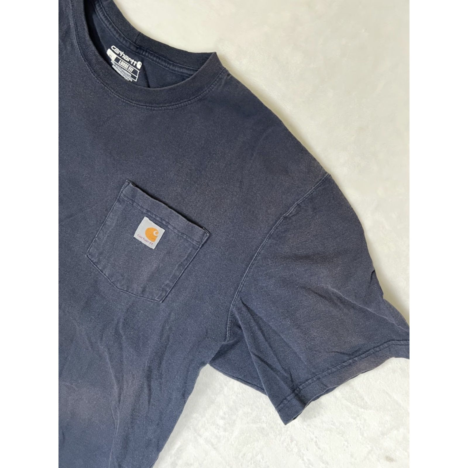 Carhartt VINTAGE Carhartt Blue Pocket Tee Shirt 2XL Regular Fit Men’s K87 90s Grunge Size US XXL / EU 58 / 5 - 3 Thumbnail