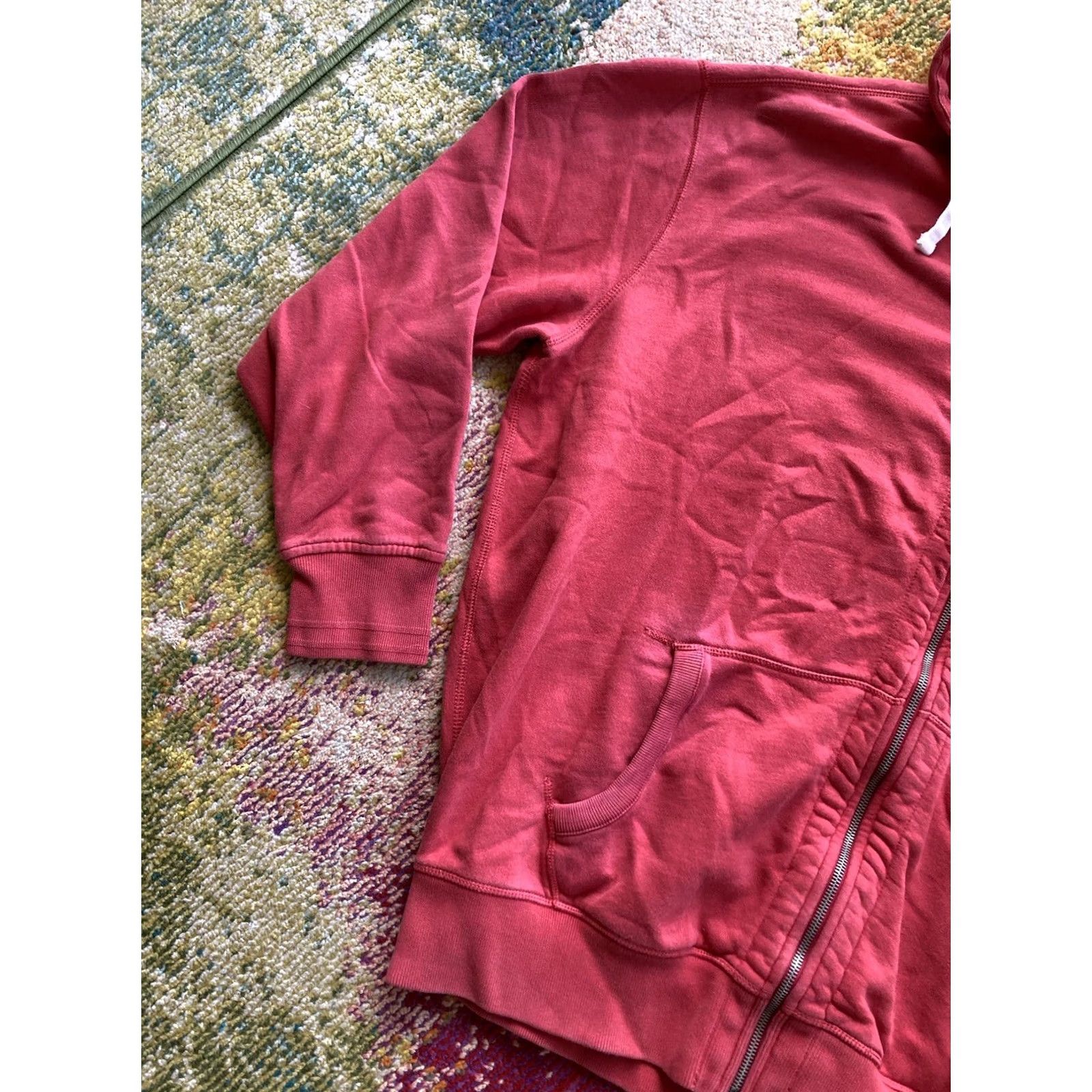 Polo Ralph Lauren VINTAGE Polo Ralph Lauren Hoodie Mens 2XLT Full Zip Sweatshirt Red Logo Pockets Hooded Cotton Sweatshirt Big & Tall Men Size US XXL / EU 58 / 5 - 2 Thumbnail