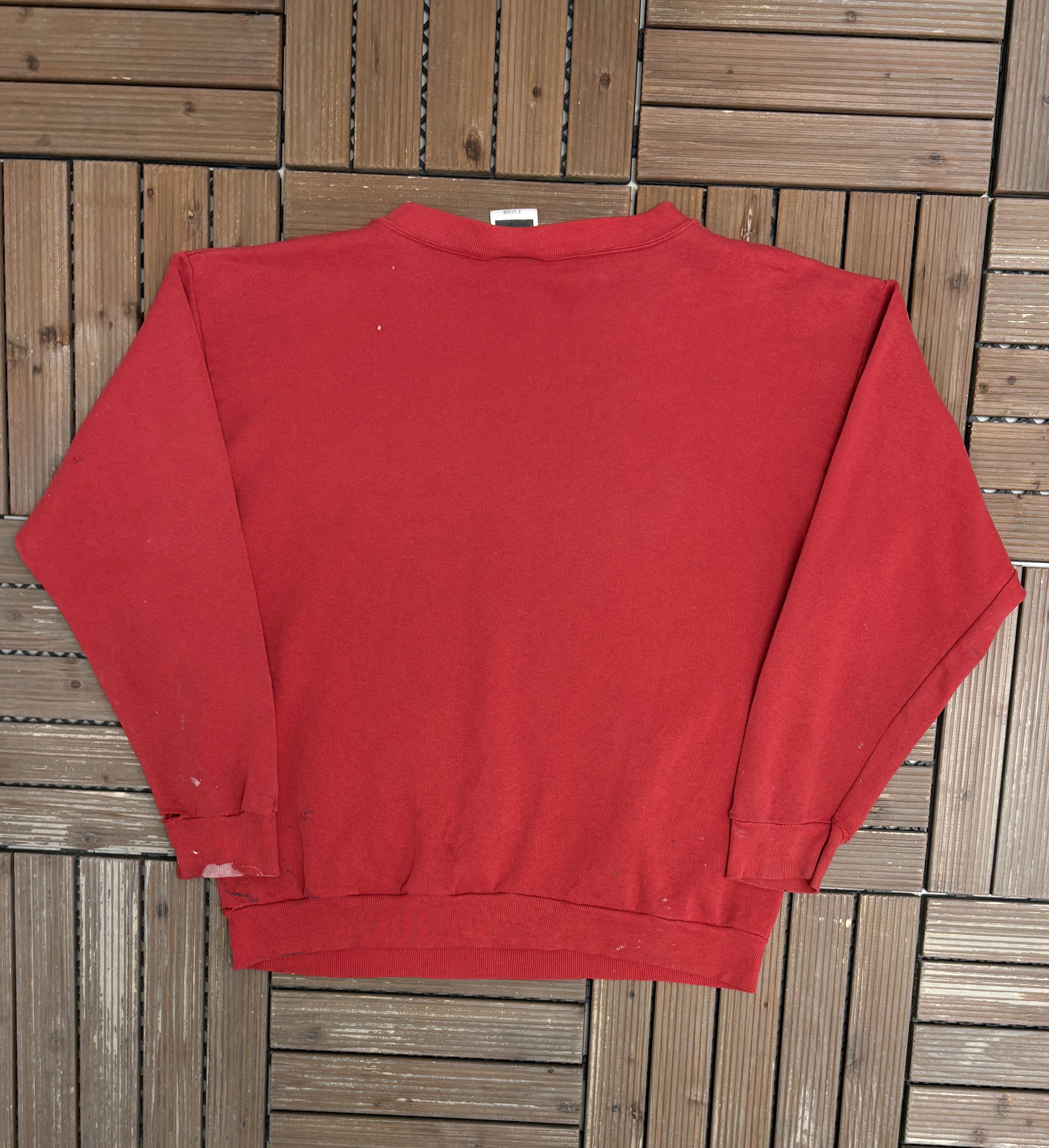 Vintage Harvard Crimson Vintage Red Distressed Sweater Crewneck Size US XL / EU 56 / 4 - 3 Thumbnail