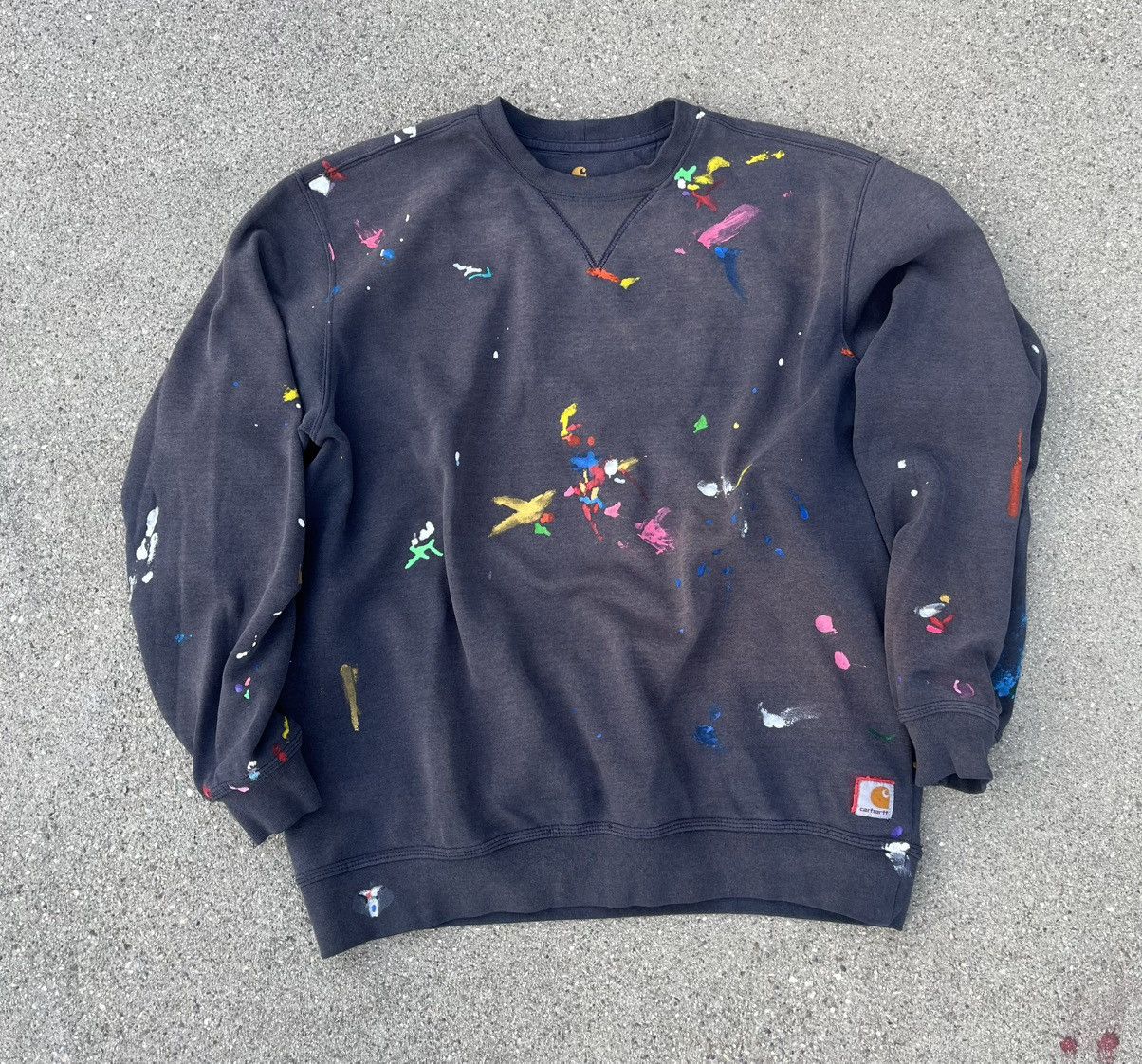 Carhartt × Japanese Brand Custom Carhartt Crewneck Sweatshirt Sun Fade Distressed Size US L / EU 52-54 / 3 - 3 Thumbnail