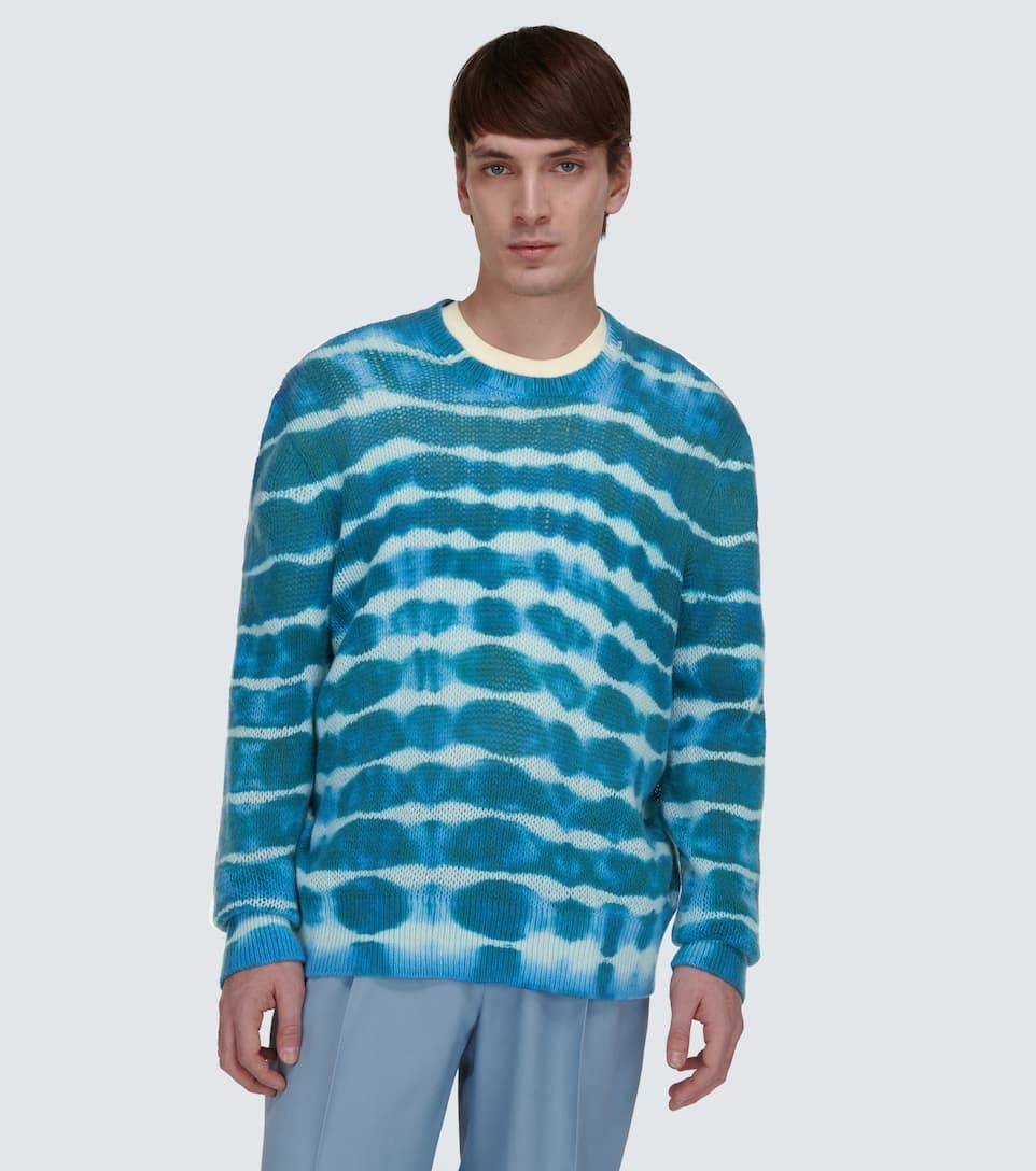 Amiri o1y0525 Crewneck Cashmere Blend Sweater in Multicolor Size US XL / EU 56 / 4 - 2 Thumbnail