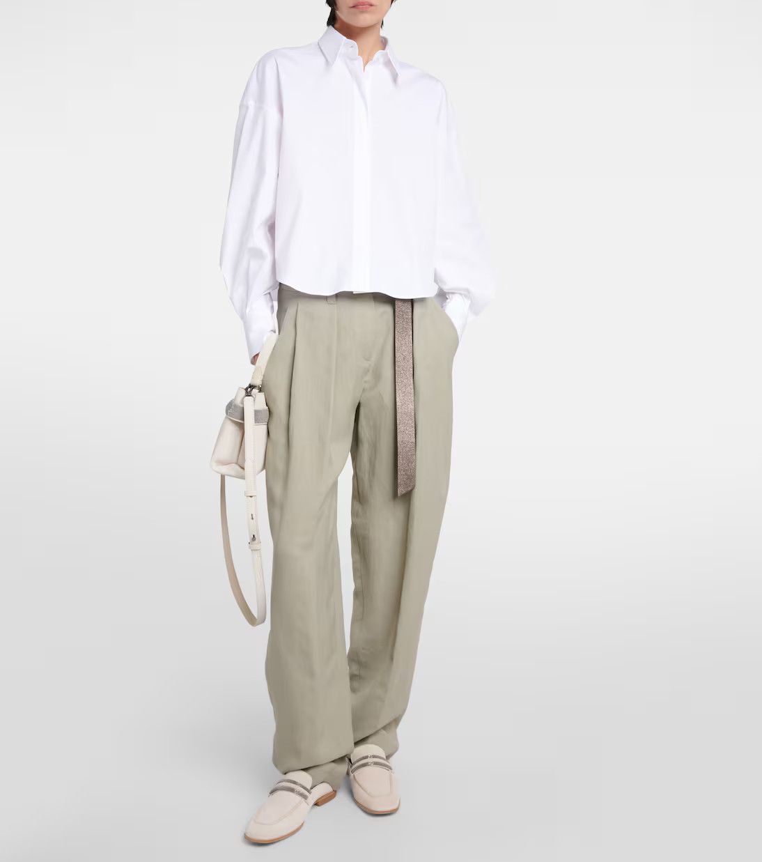 Brunello Cucinelli o1y0725 Shirt in White Size S / US 4 / IT 40 - 5 Thumbnail