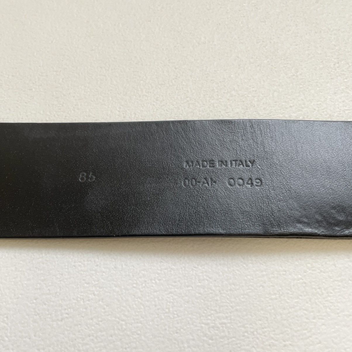 Dior Round Metal Buckle Black Leather Belt Size ONE SIZE - 11 Thumbnail