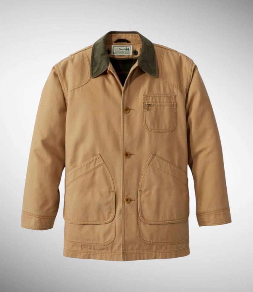 L.L. Bean Vintage 90s L.L. Bean Men's Field Coat With Wool/Nylon Liner Size US M / EU 48-50 / 2 - 1 Thumbnail