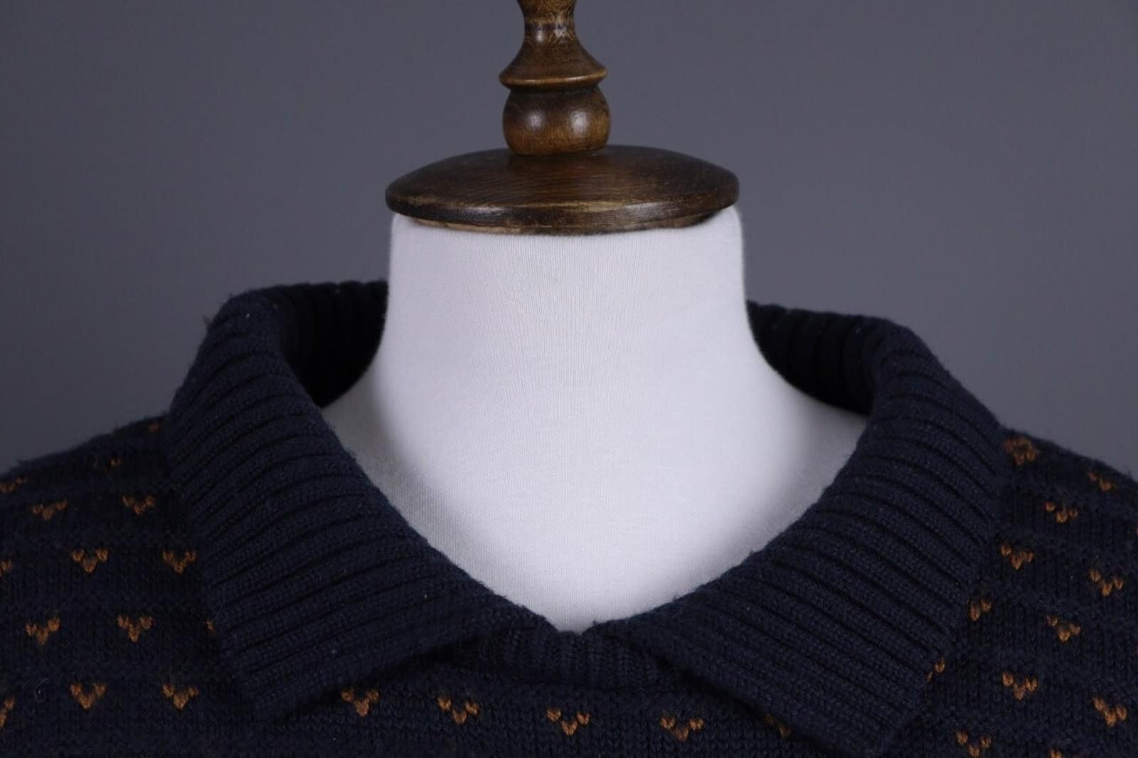 Christian Dior Monsieur Mondi Blue Designer Wool Sweater Ovesized Size 42 Size M / US 6-8 / IT 42-44 - 5 Thumbnail