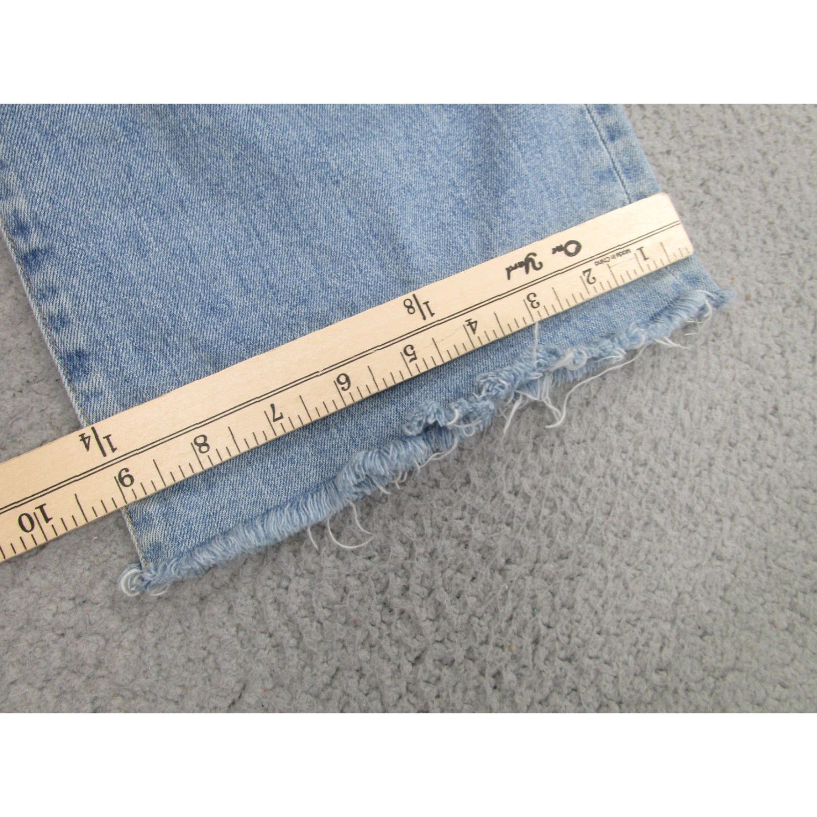 SLVRLAKE SLVRLAKE Grace Crop Jeans Womens 26 Light Wash High Rise Raw Hem Denim USA Size 26" / US 2 / IT 38 - 7 Thumbnail