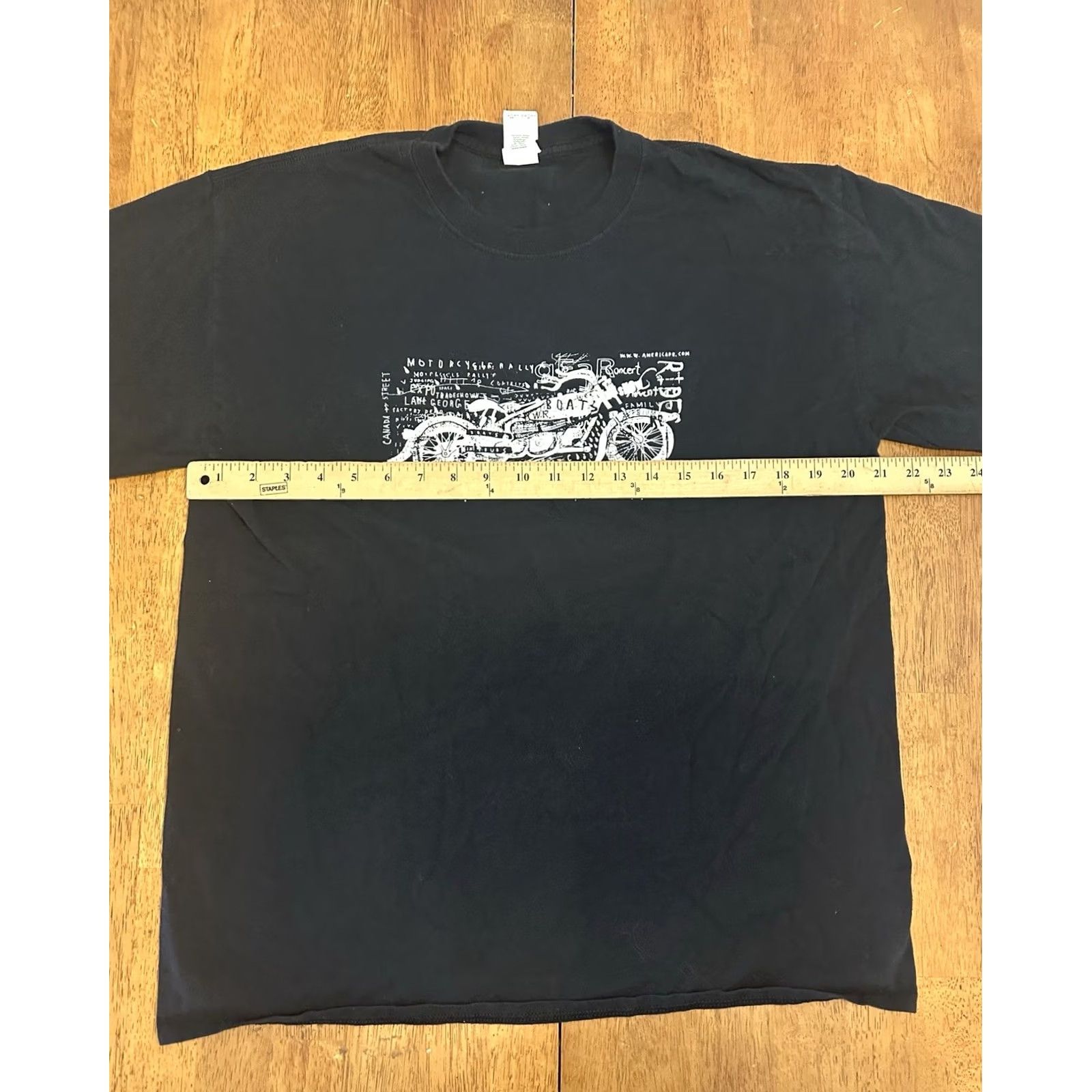 Vintage VINTAGE Americade Motorcycle Rally T Shirt Large Black Men Size US L / EU 52-54 / 3 - 5 Thumbnail
