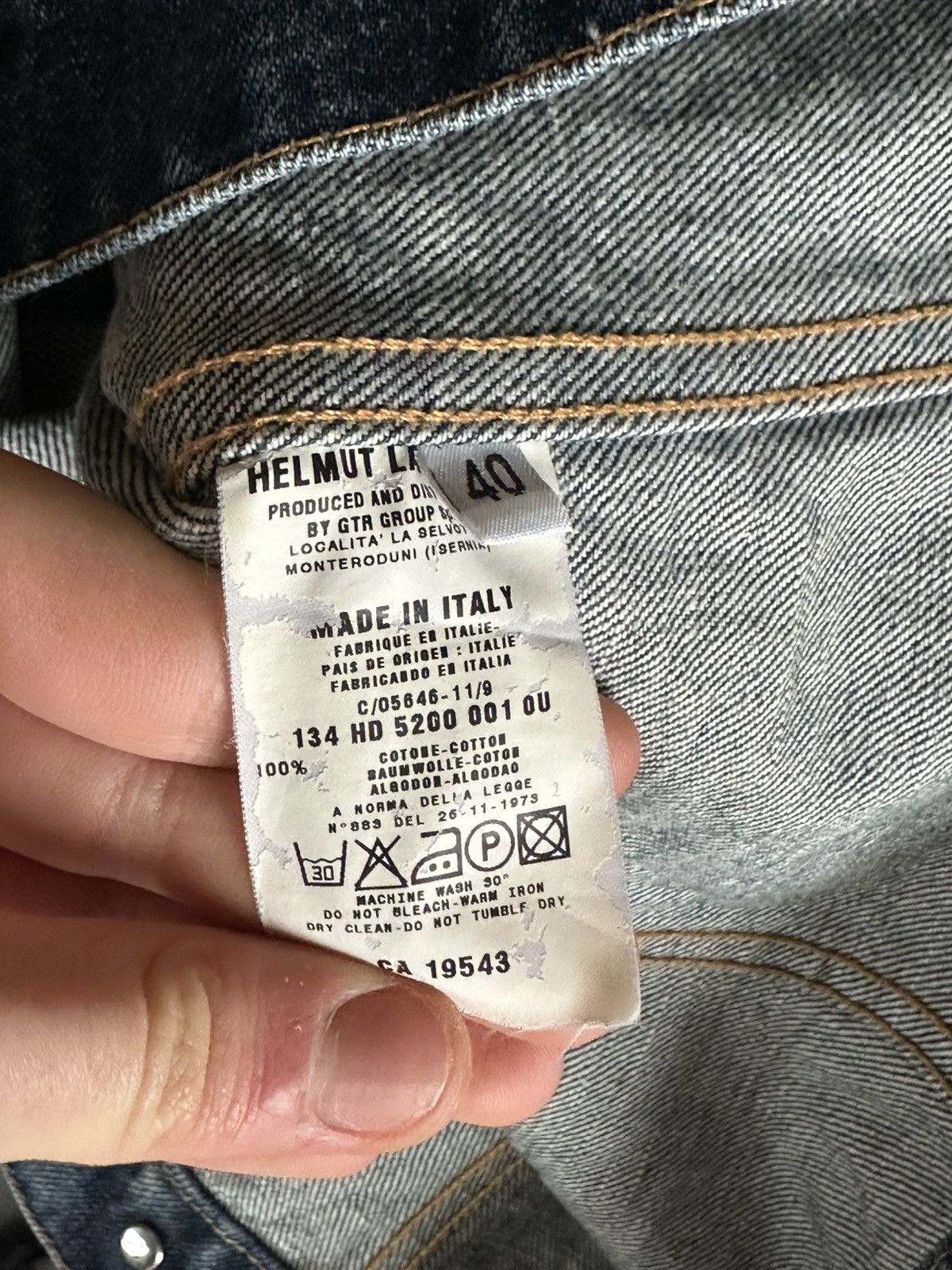 Helmut Lang Helmut Lang cuffed jacket denim Size US S / EU 44-46 / 1 - 3 Thumbnail