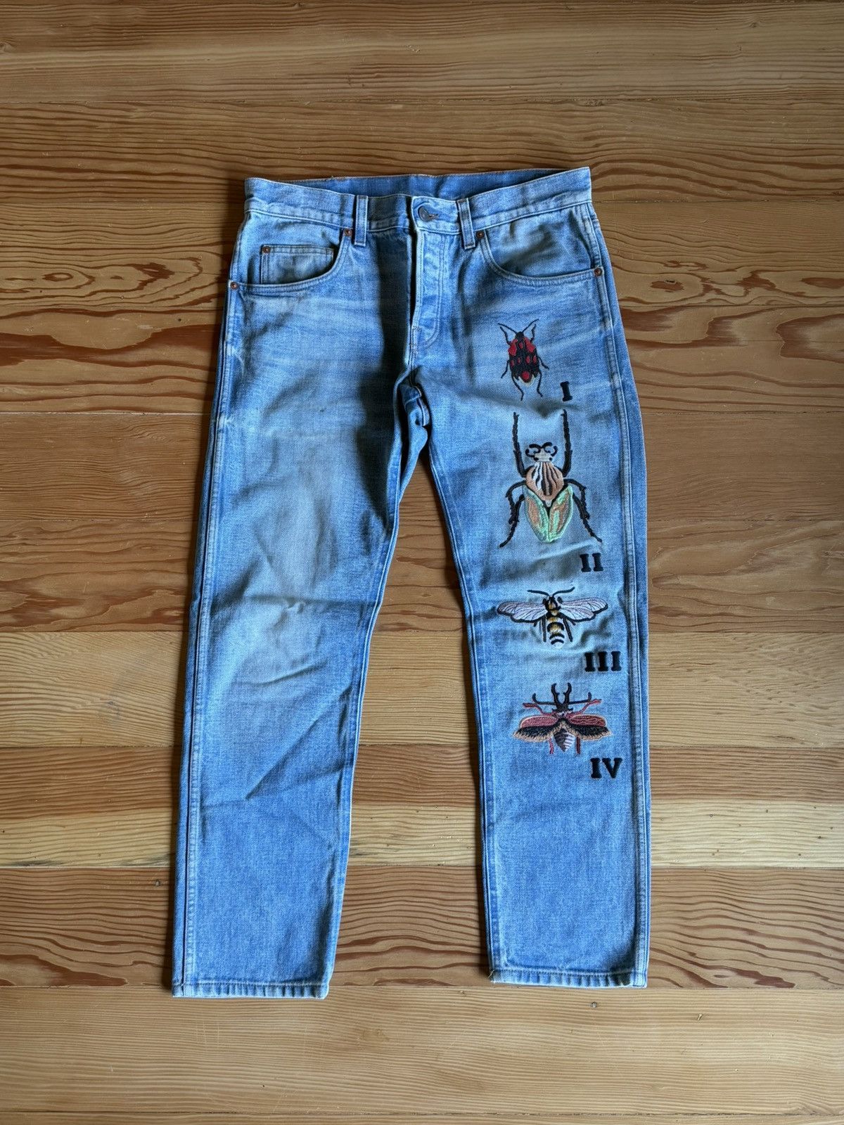 Gucci Gucci Bug Denim Size US 32 / EU 48 - 1 Thumbnail