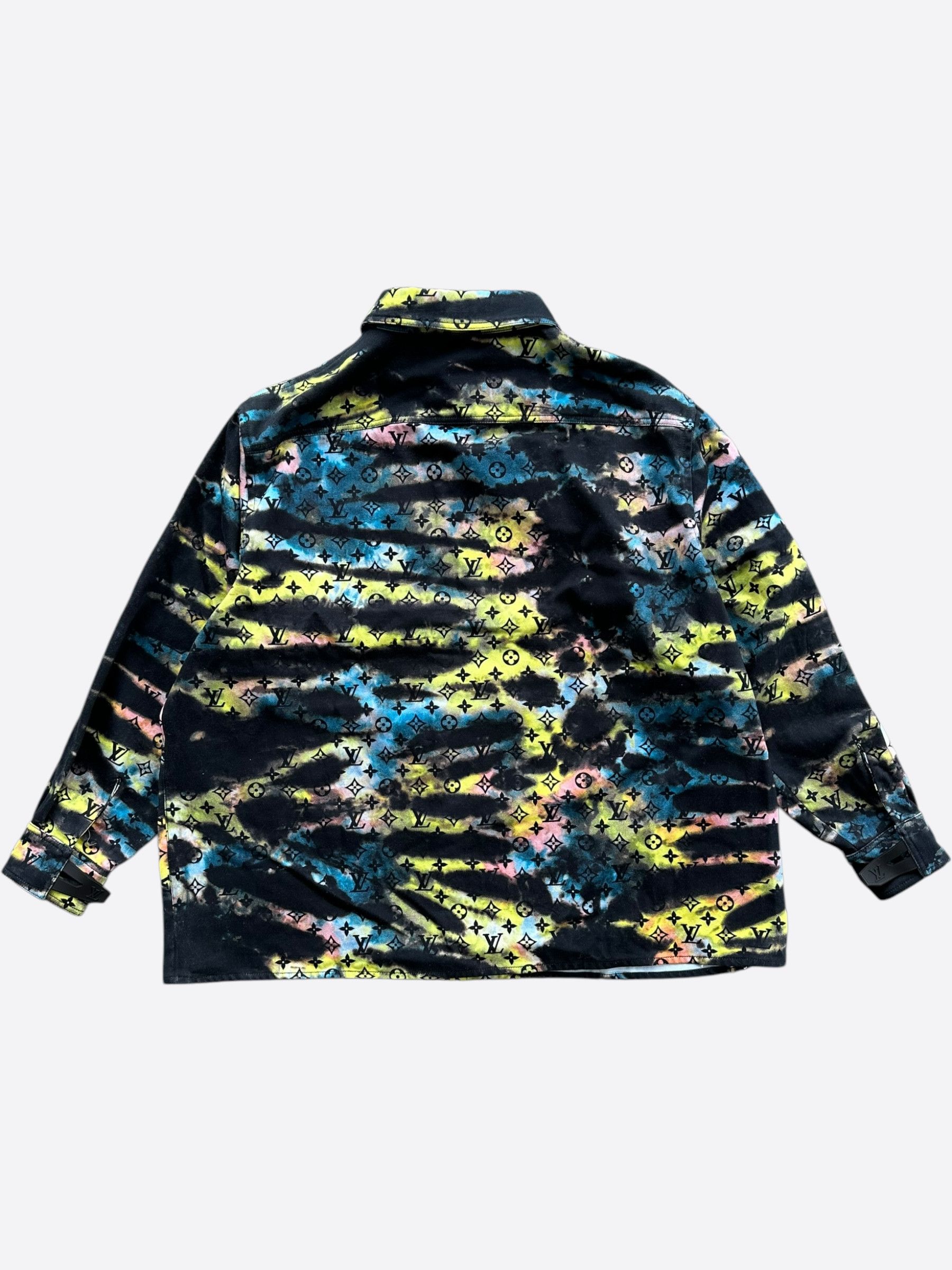 Louis Vuitton Louis Vuitton Multicolor Tie-Dye Monogram Overcoat Size US XL / EU 56 / 4 - 2 Thumbnail