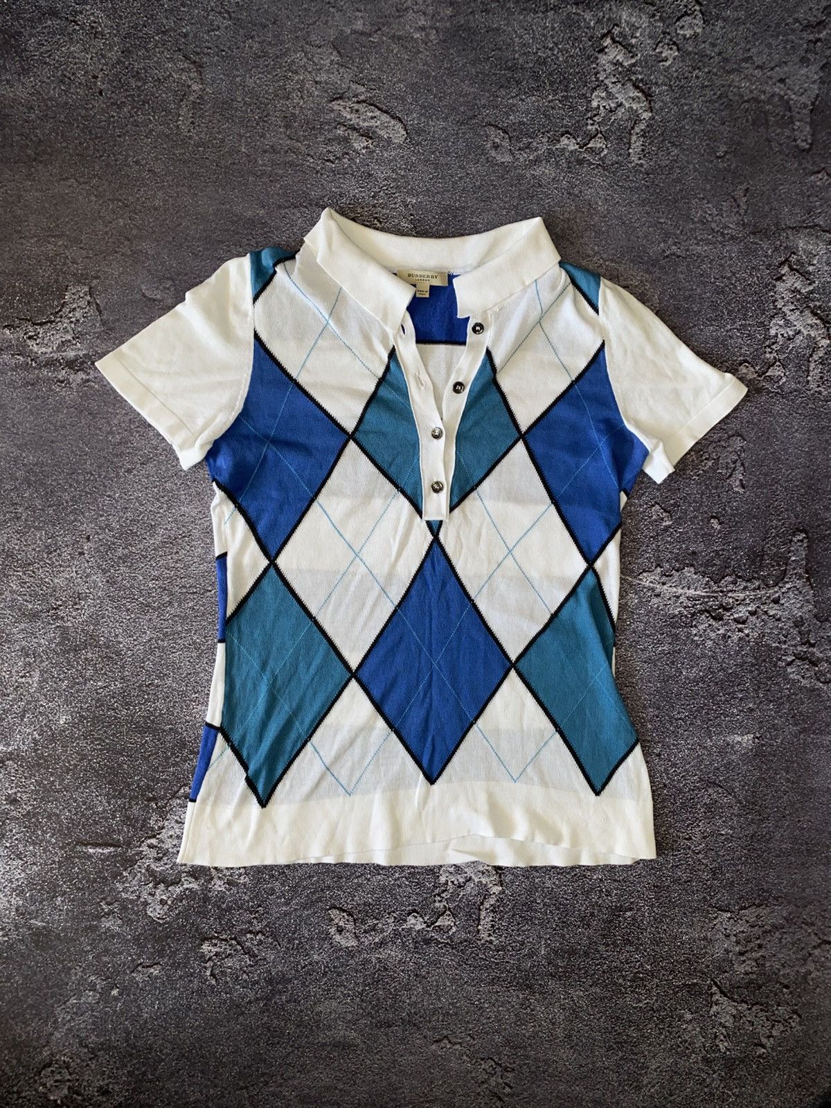 Burberry Y2k Burberry Luxury glamour Polo Nova Check Old Many T-shirt Size S / US 4 / IT 40 - 1 Thumbnail